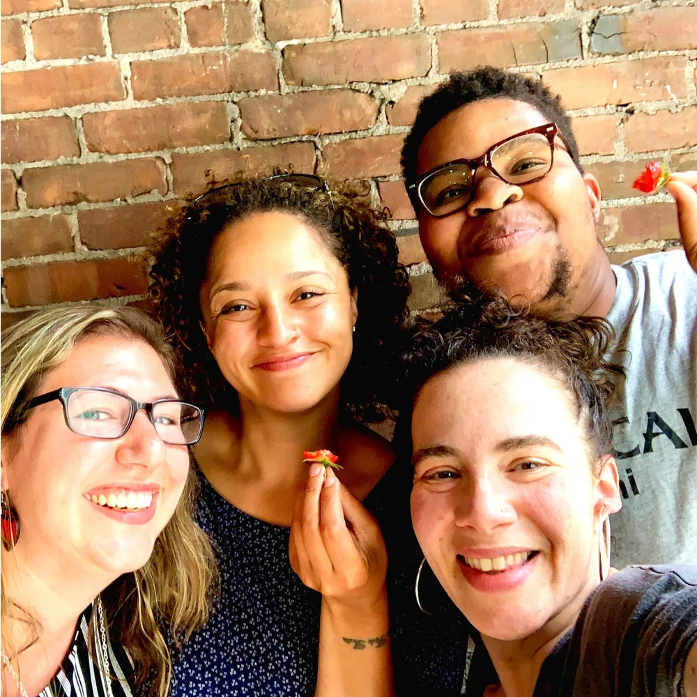 Clockwise from left: Rachel Sayet, Raquel Rivera-Pablo, Farron Harvey, and Tagan Engel