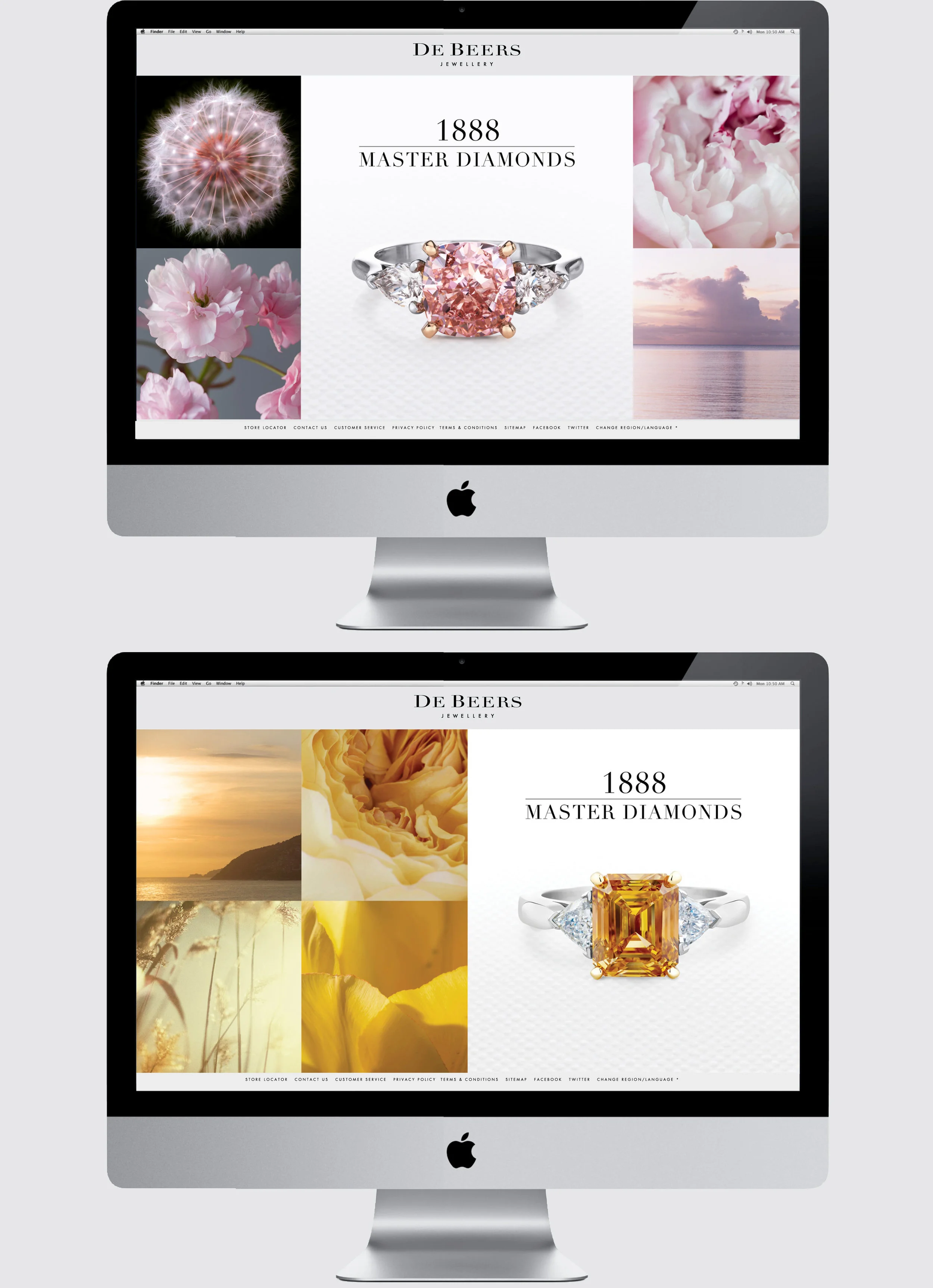 De Beers Master Diamonds digital campaign