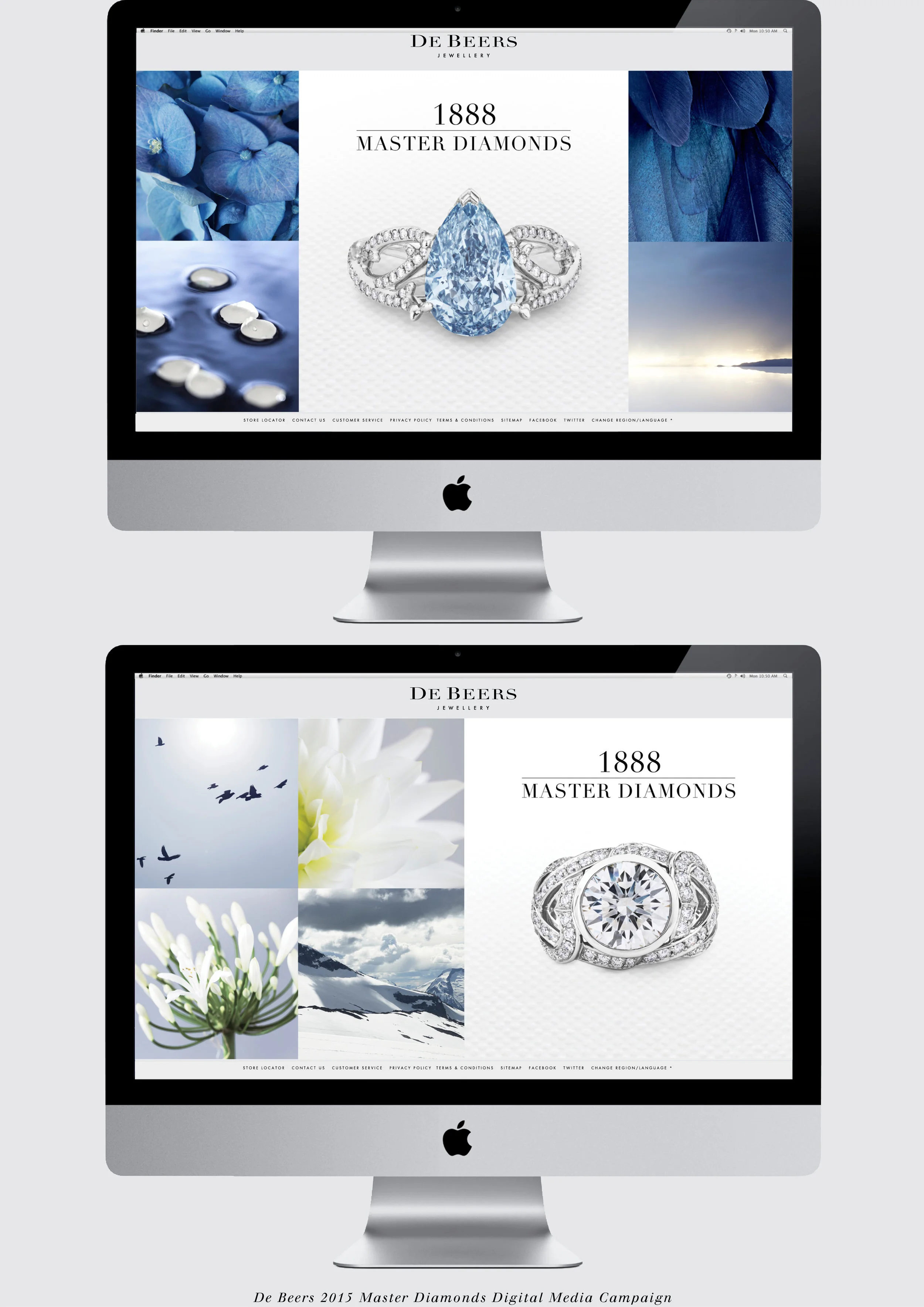 De Beers Master Diamonds digital campaign