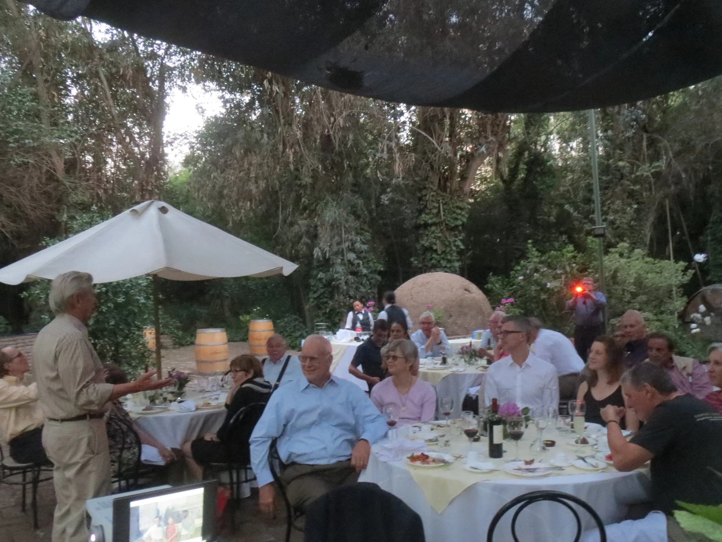 Chile Group 23 Reunion; asado introductions by Karl Kindel