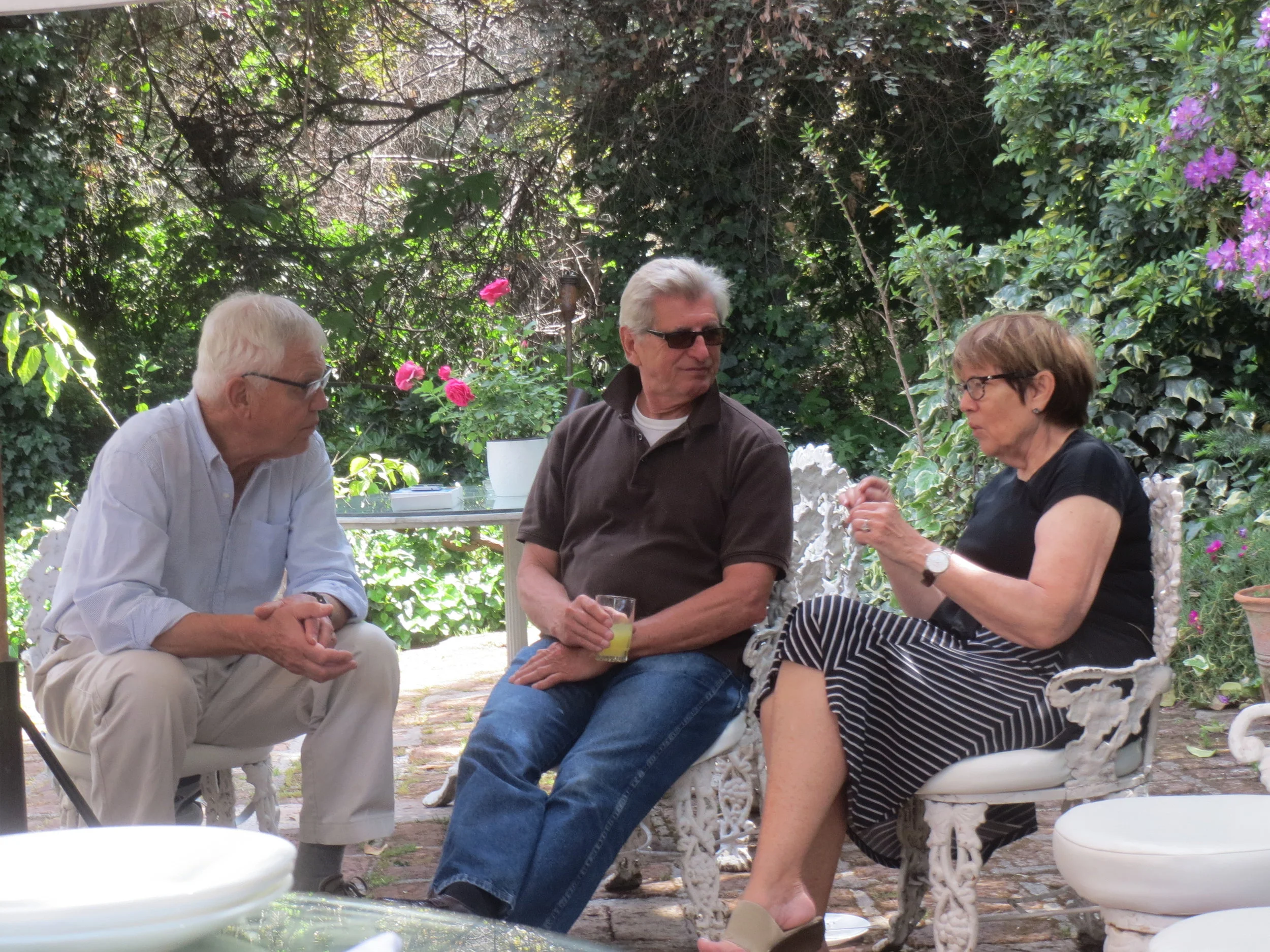 Chile Group 23 Reunion; brunch; Robert Sellin, Karl Kindel and Catherine Pettinari