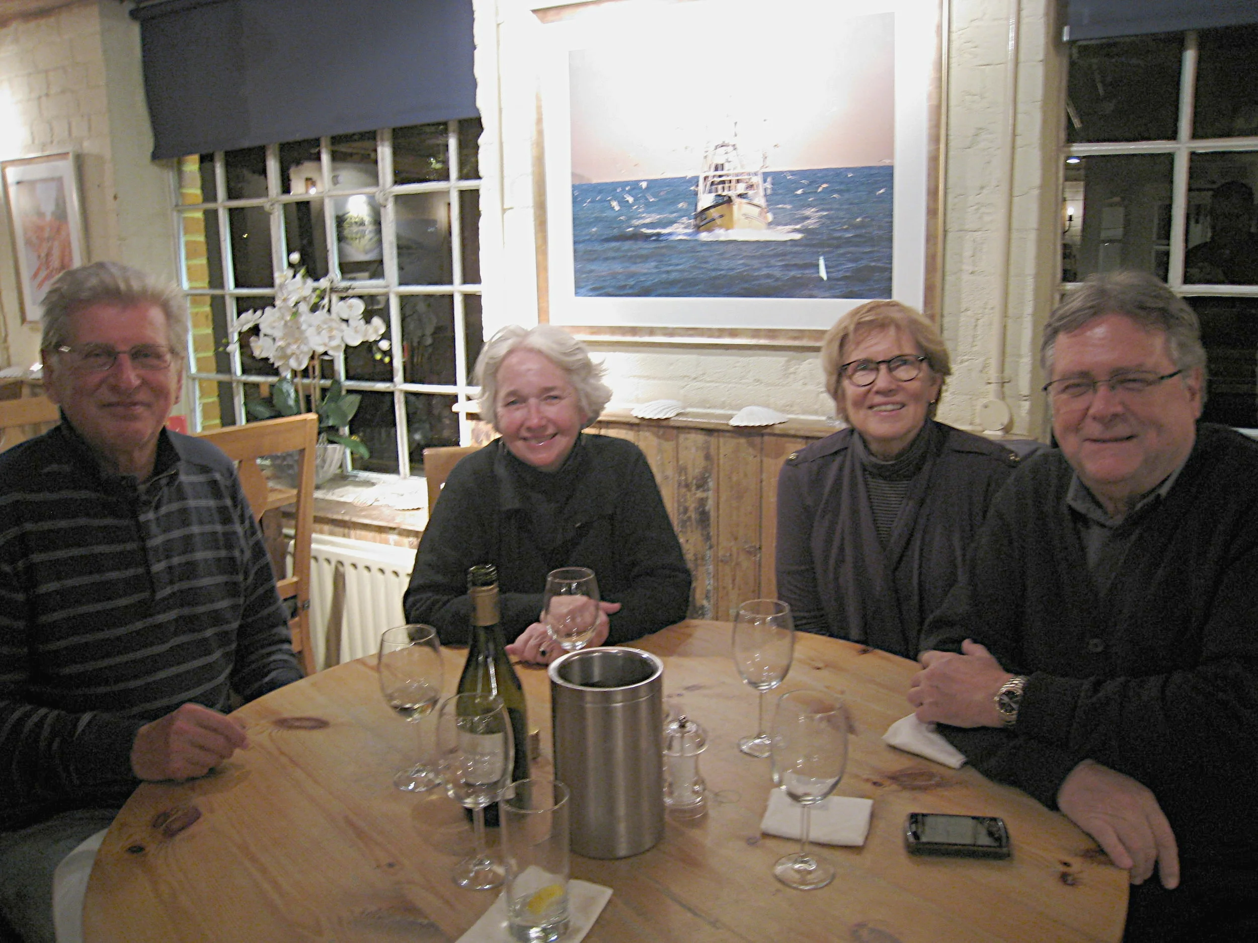  Reading--Dinner with Karl Holmes and Cathy Pettinari at Lolas (UK), aka Loch Fyne Restaurant 