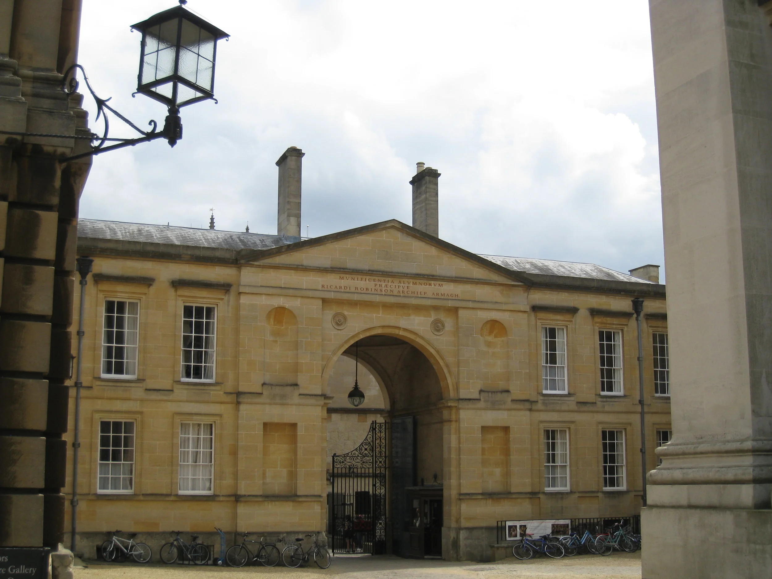  Christ Church College--Grounds and dorms and an entryway 