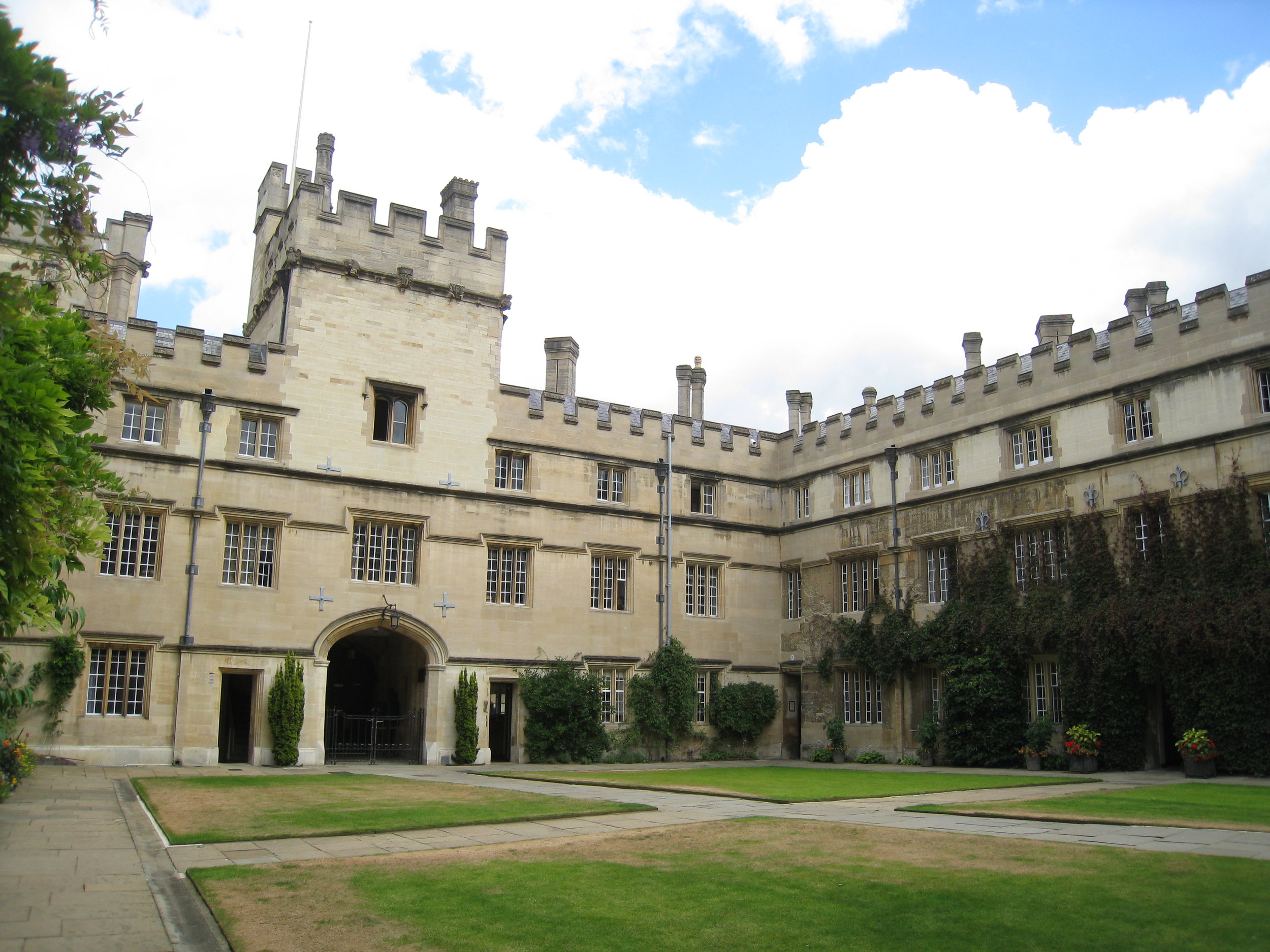  Jesus College--Quad and dorms with main entrance 