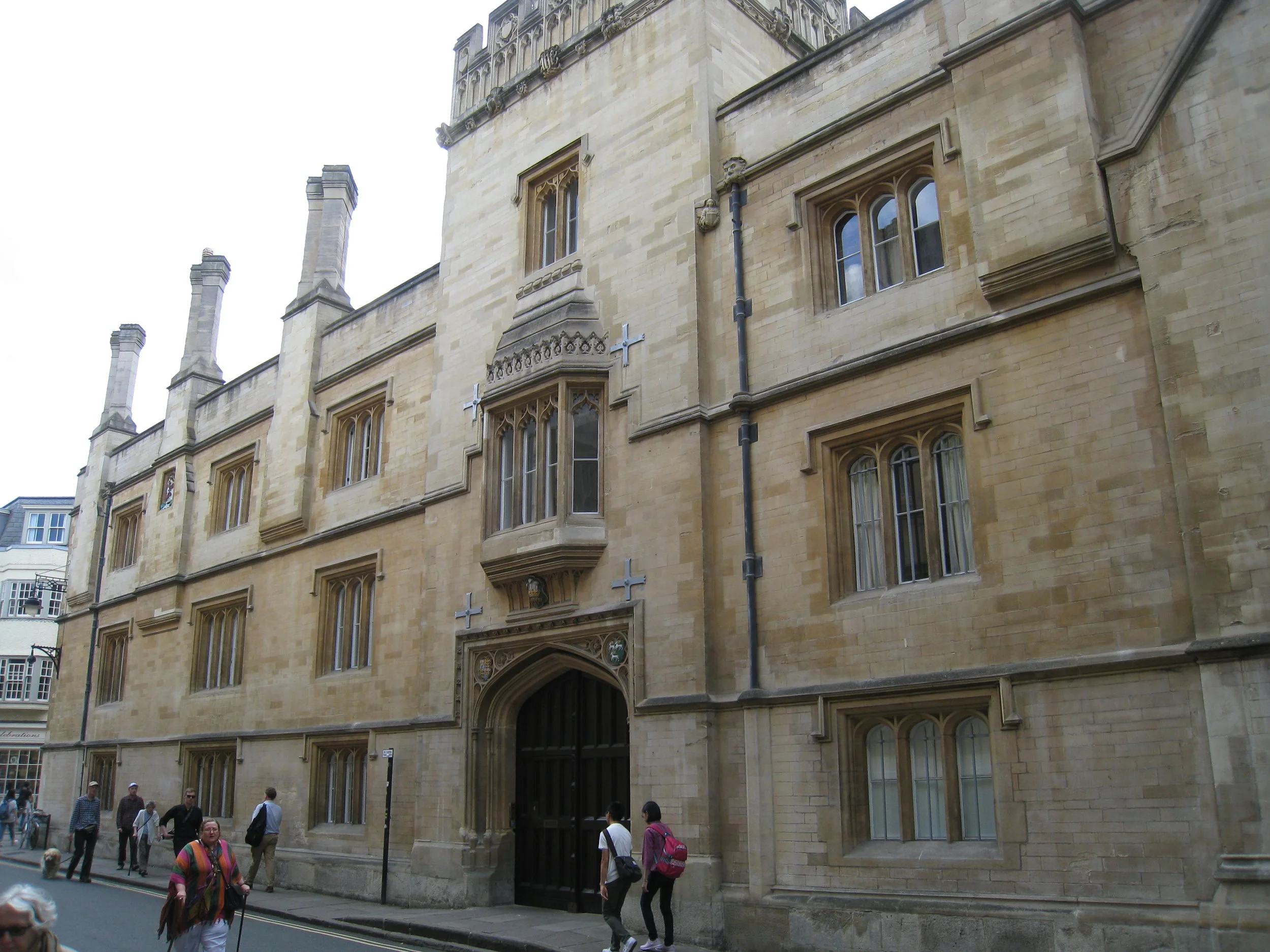  Jesus College--Outside main entrance 