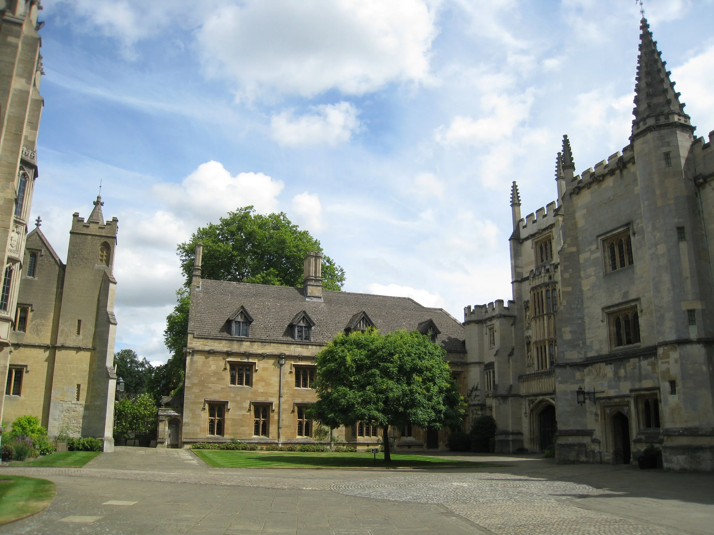  Magdalen College--Quad and Chapel 