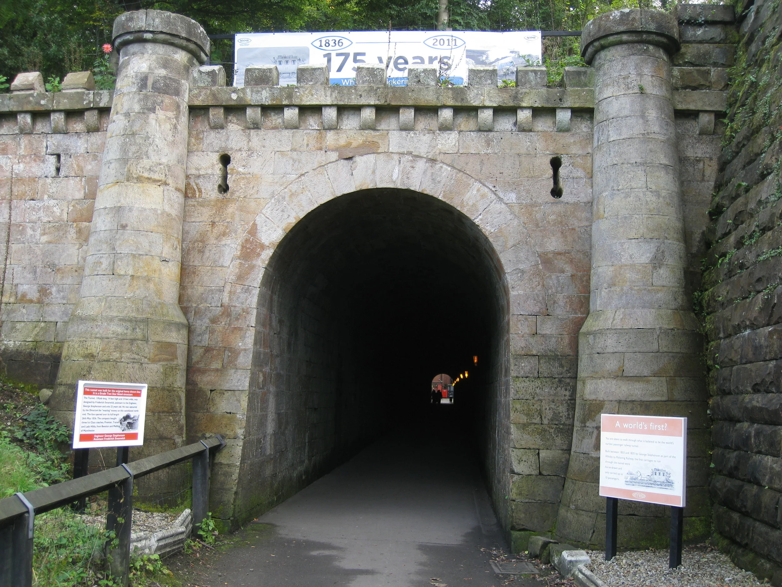  Grosmont--First tunnel for a railroad in the world--1836 