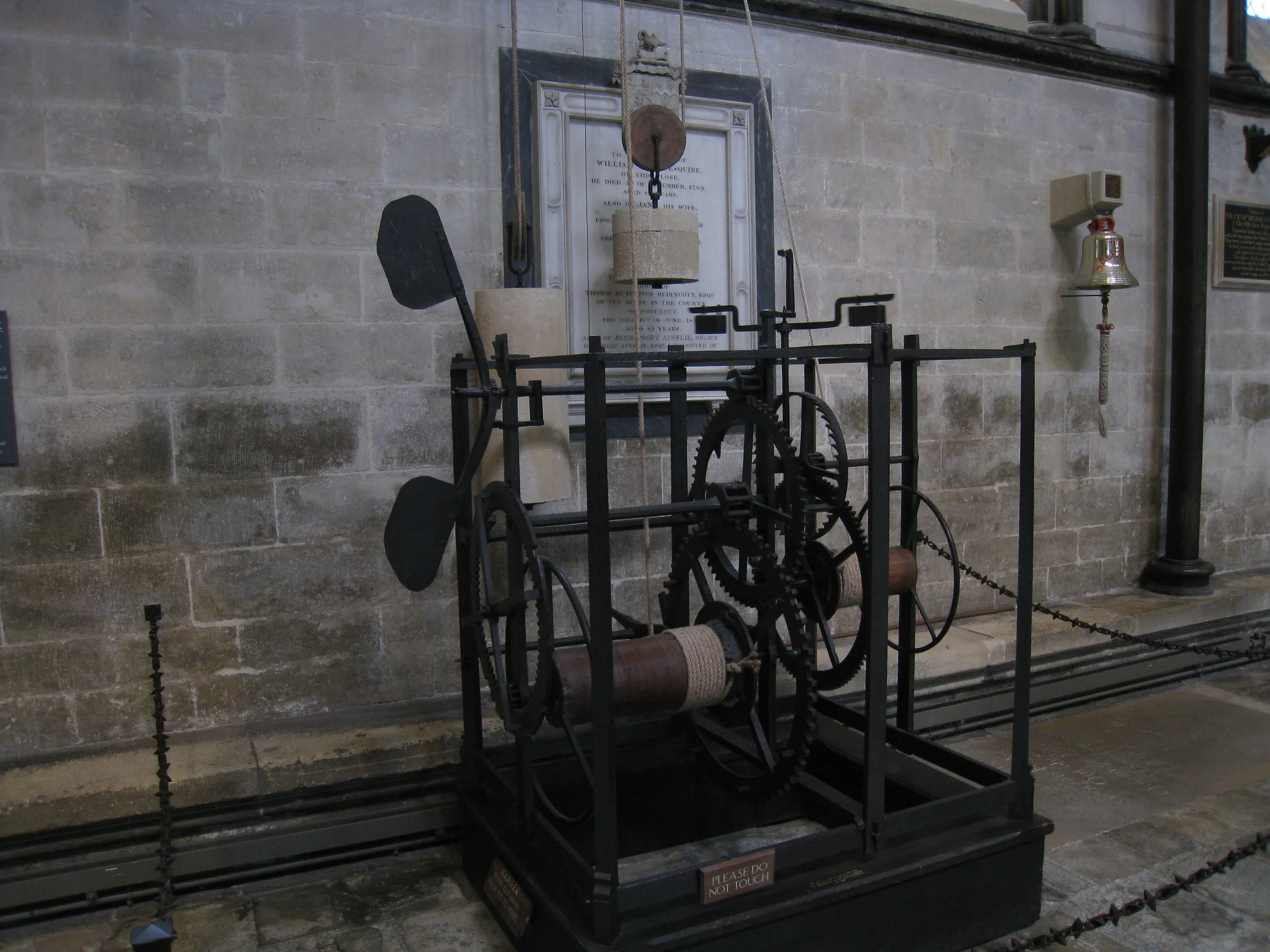  Salisbury--Inside the Cathedral--the oldest working clock in the world 