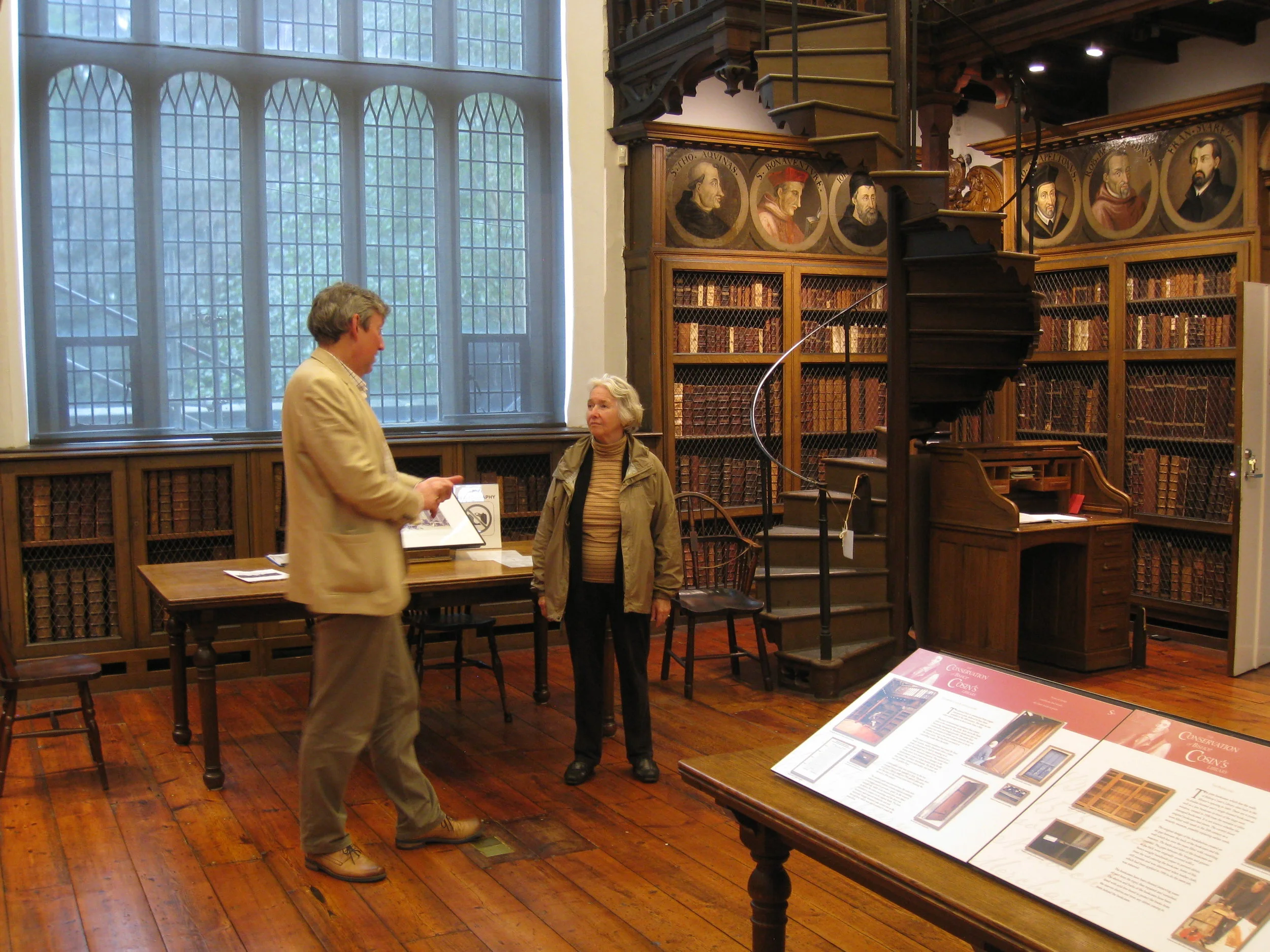  Durham--University Library--Cosen Library--Dr. Michael &nbsp;&nbsp; (Senior Archivist) and Carrol Benner Kindel 