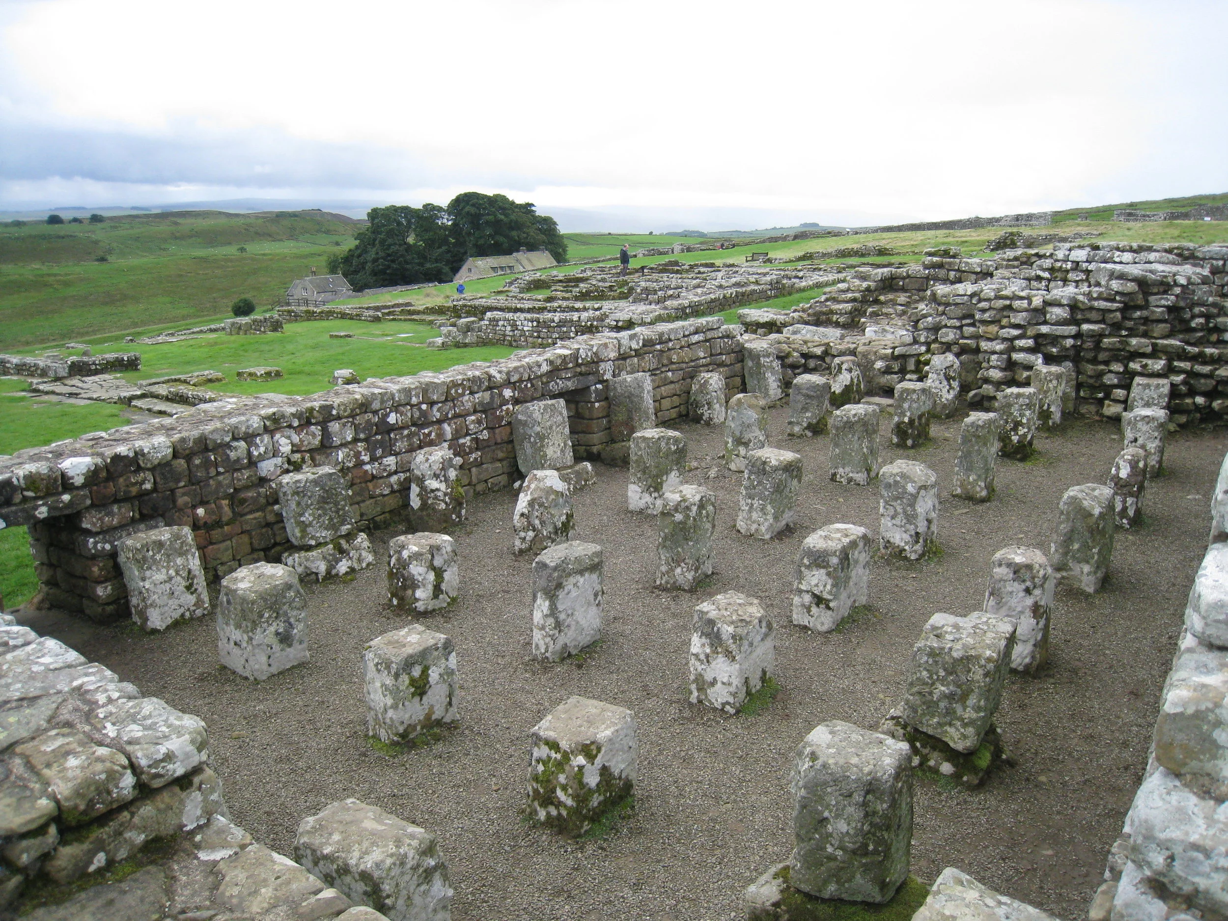  Hadrian's Wall--Roman Fort Ruins--Grains storeroom 