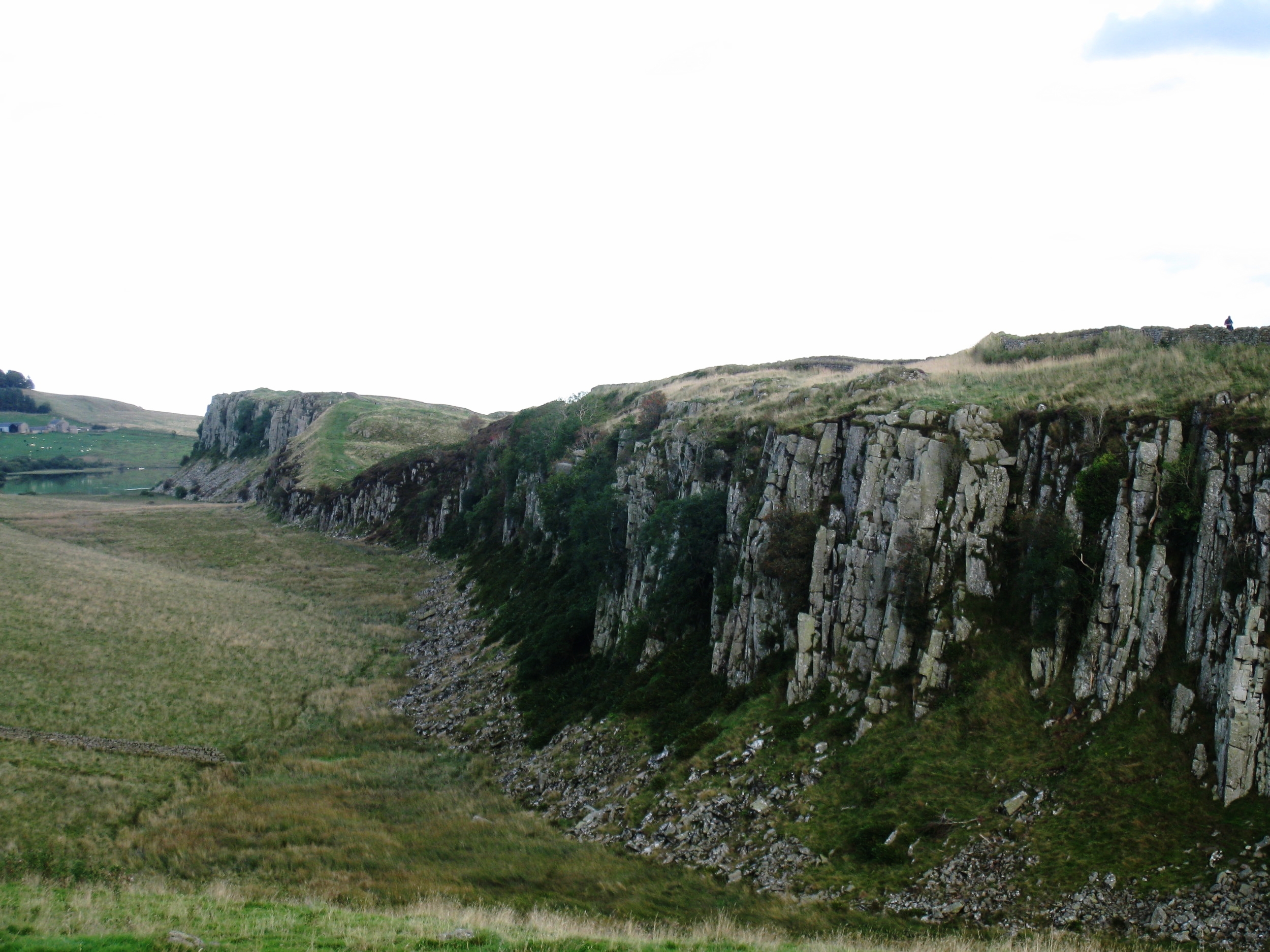  Hadrian's Wall--At the Steel Rig where you can see the bluff well 