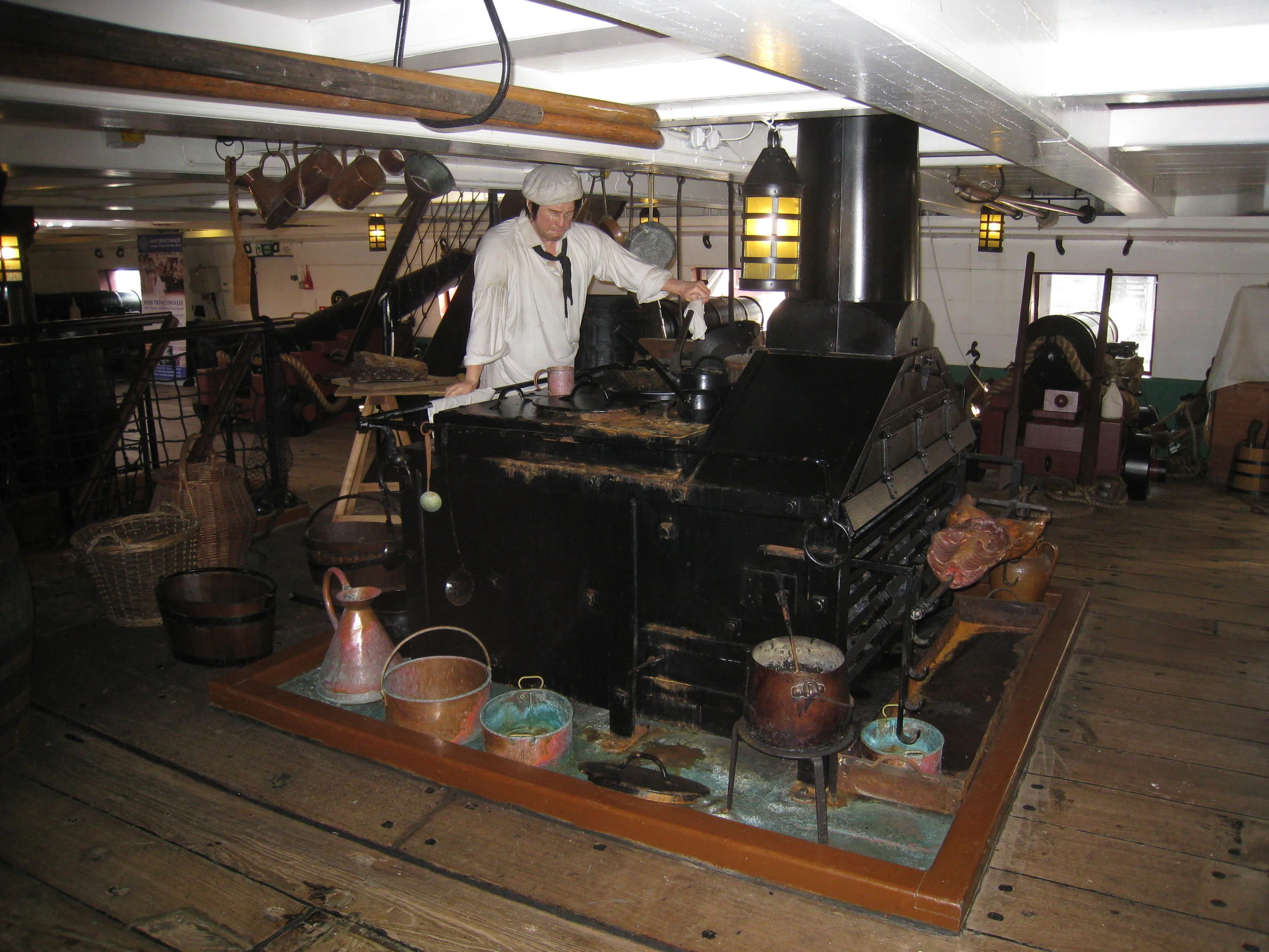  Hartlepool--The Trincomalee--Fully restored warship--Galley 