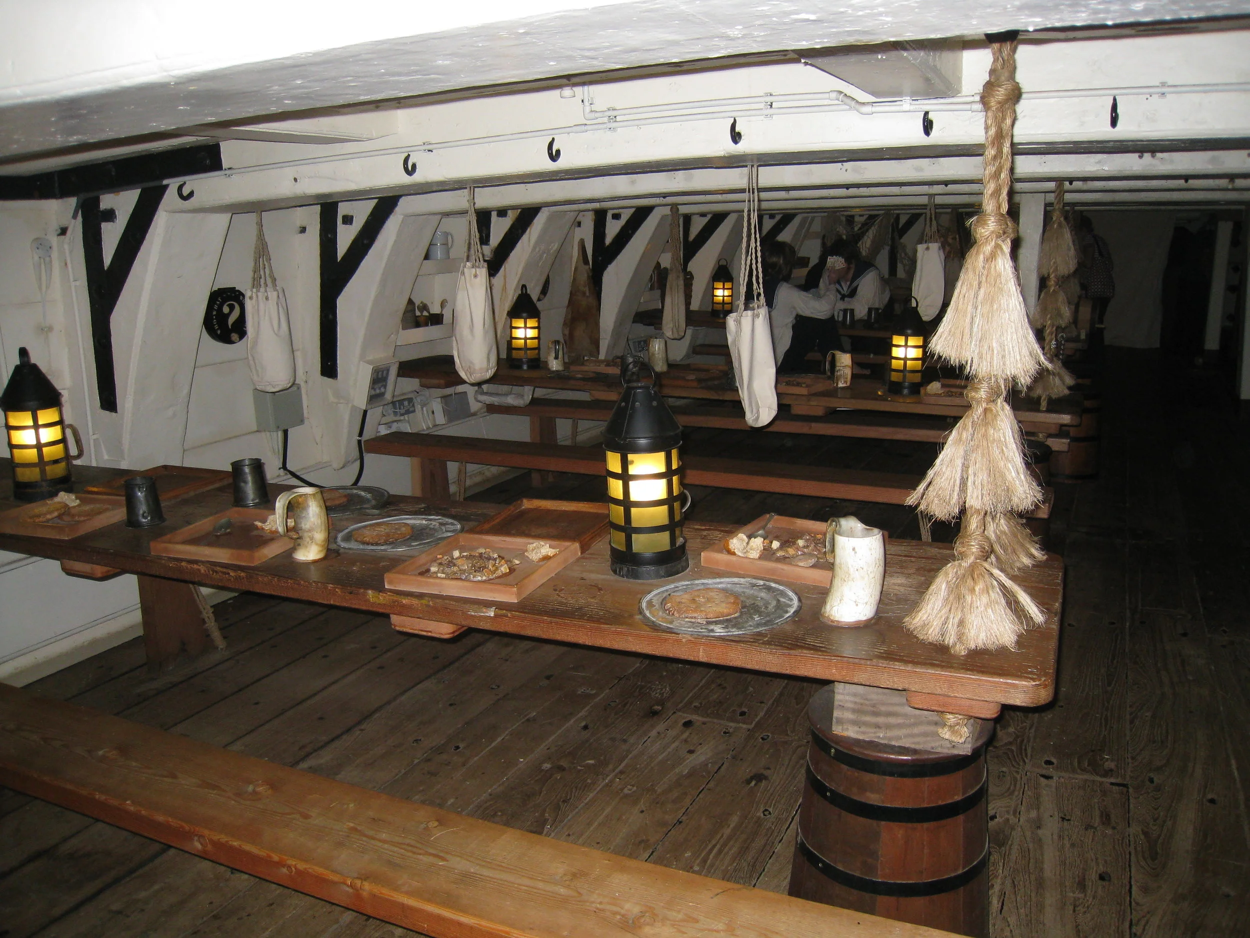  Hartlepool--The Trincomalee--Fully restored warship--Crew's mess 