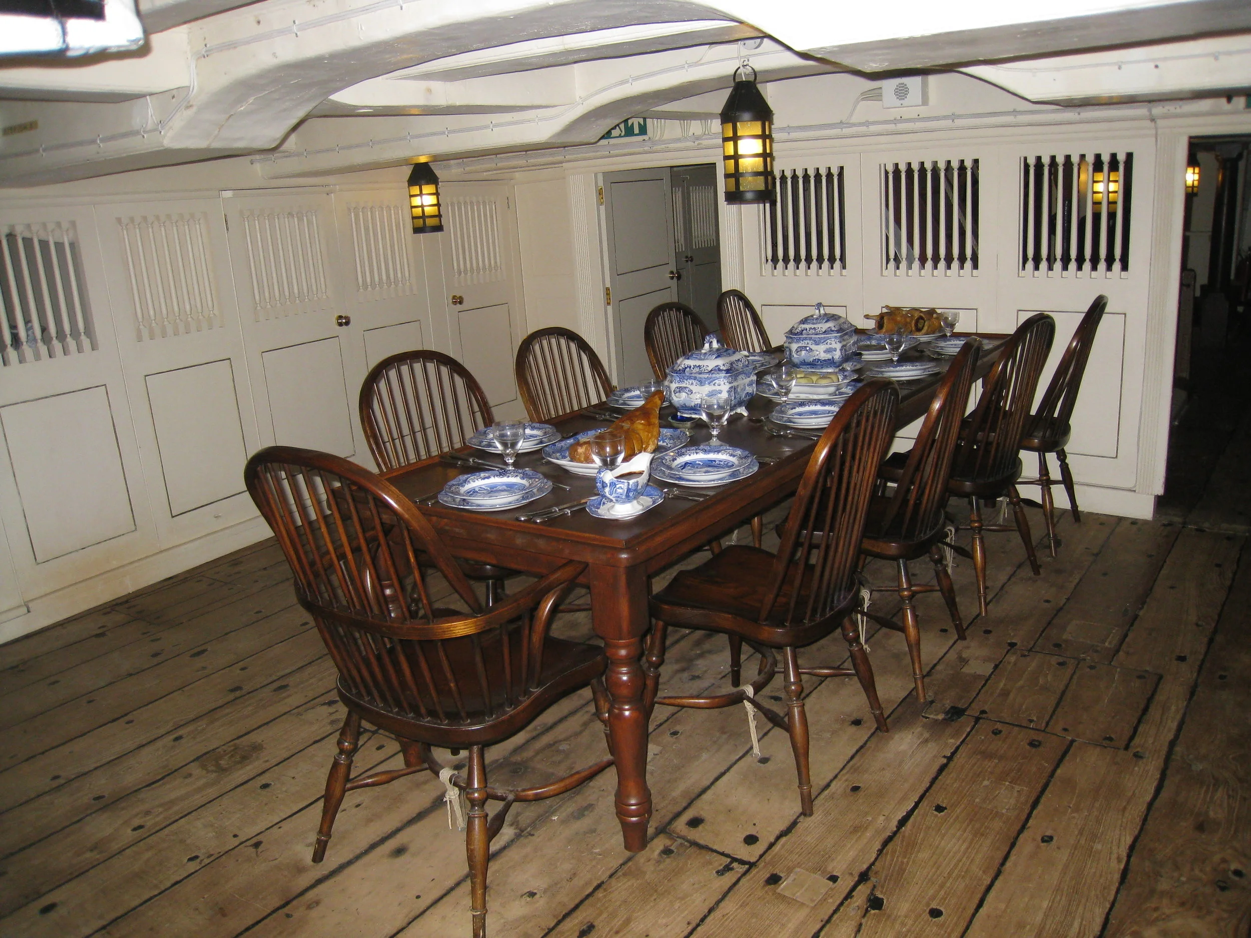  Hartlepool--The Trincomalee--Fully restored warship--Officers' mess 