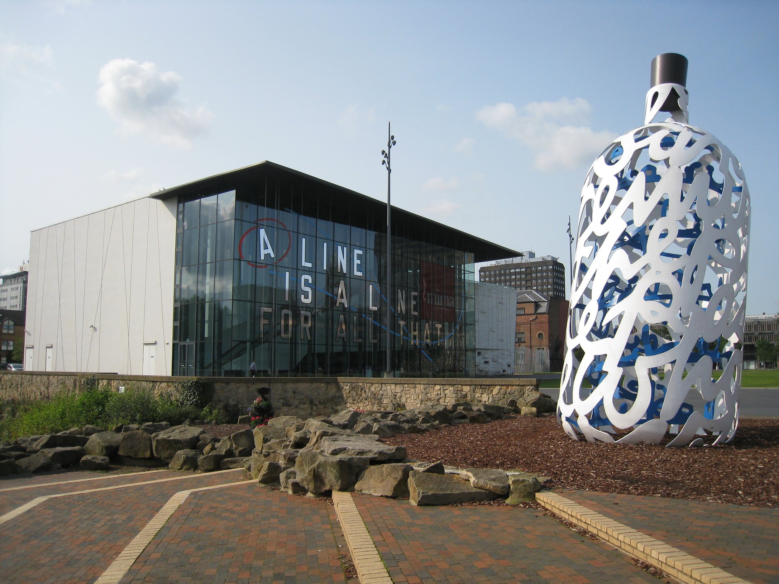  Middlesbrough--The Bottle in front of the Middlesbrough Institute of Modern Art 