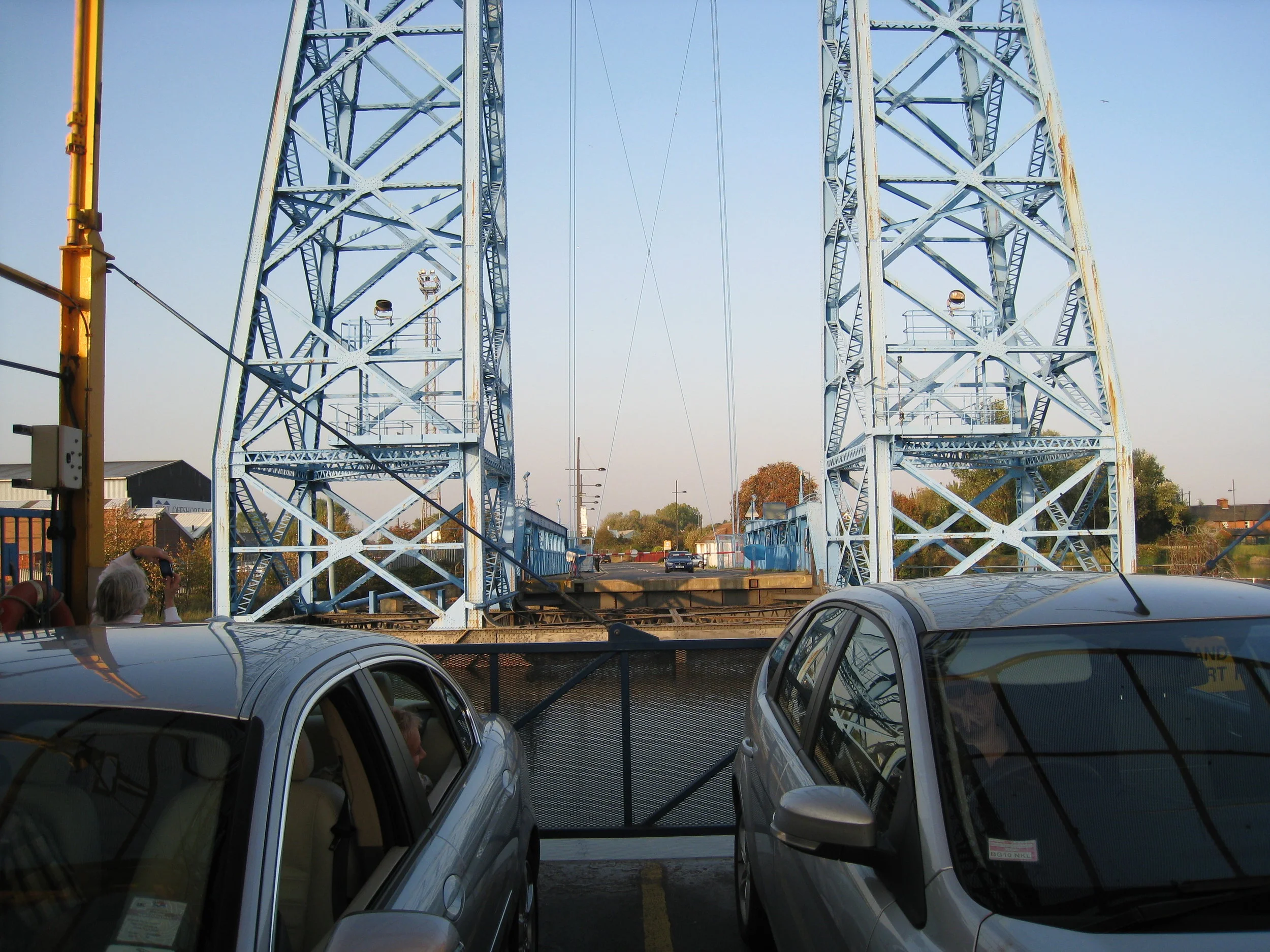  Middlesbrough--On theTransporter Bridge, looking back 