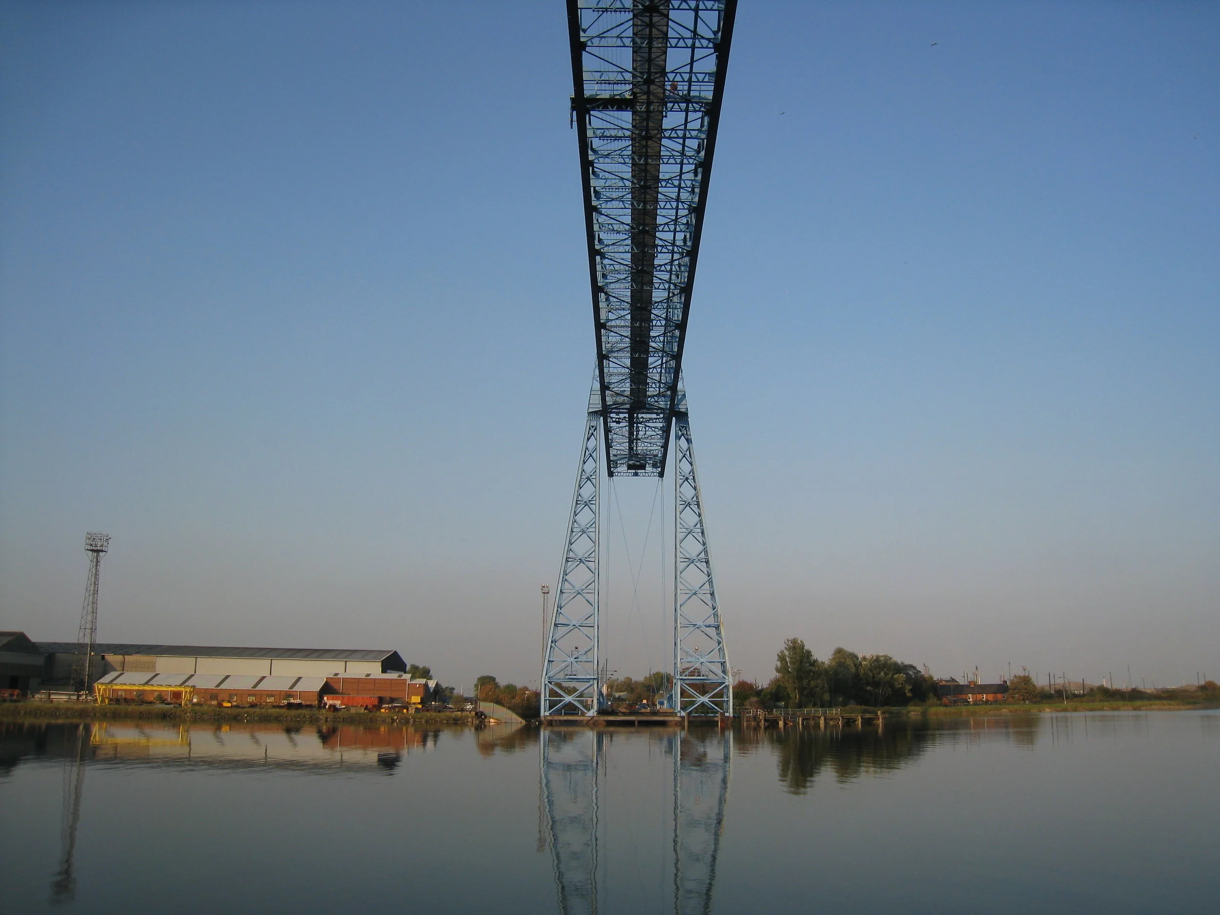  Middlesbrough--On theTransporter Bridge, looking back 