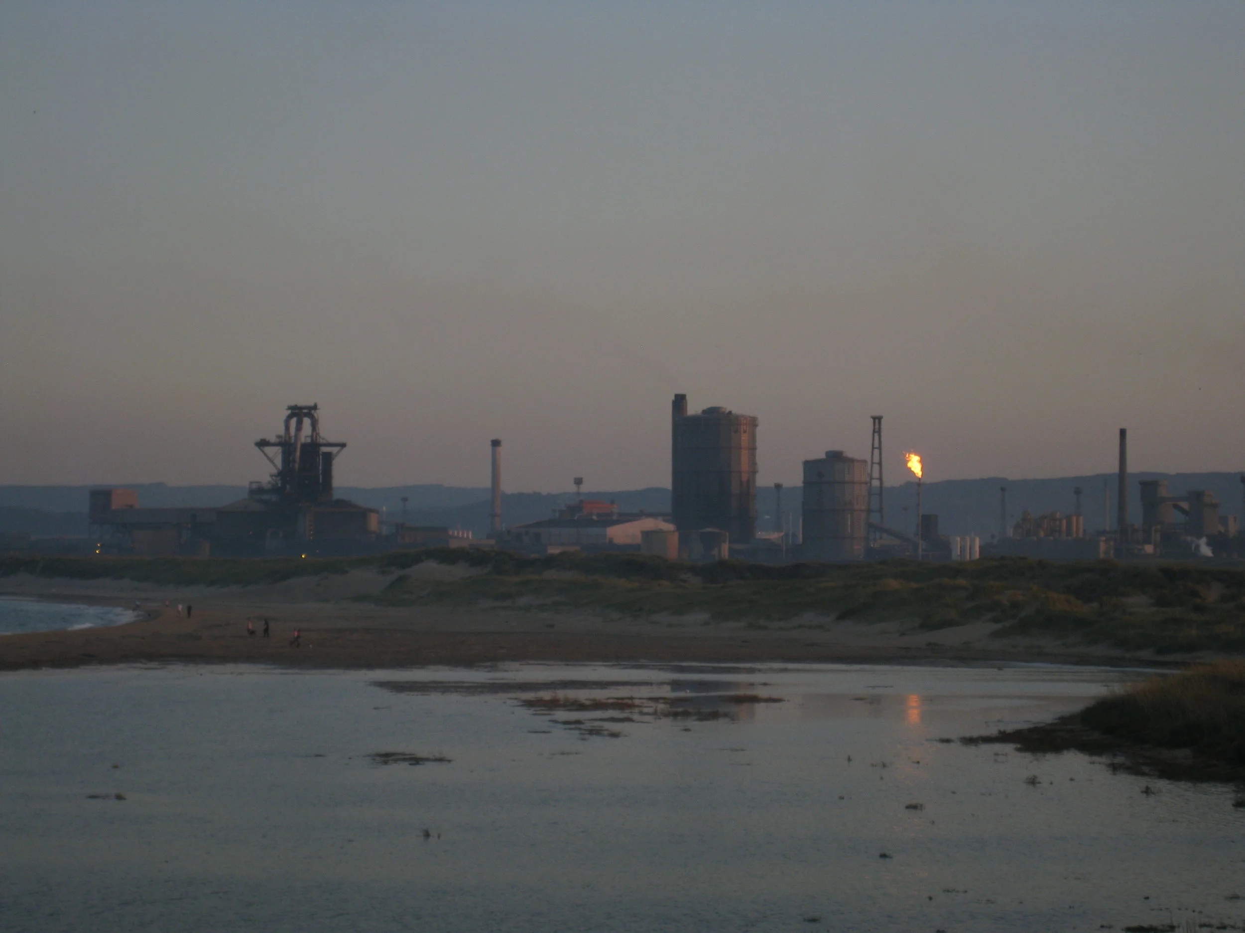  Middlesbrough--The steel plant at dusk 