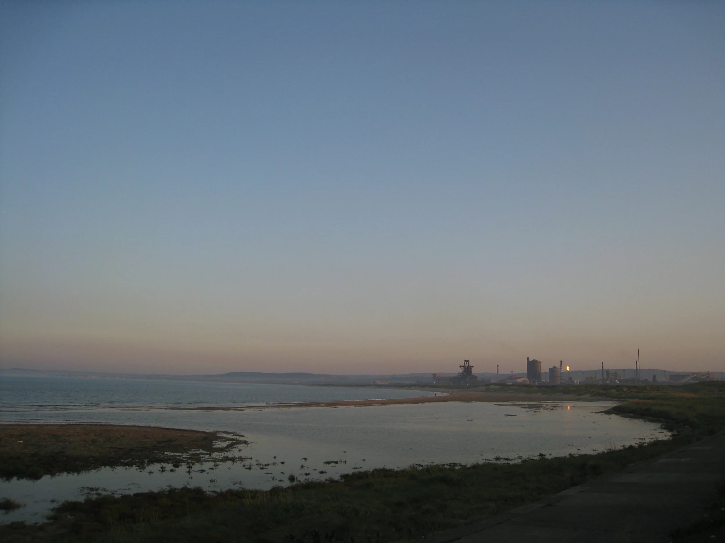  Middlesbrough--The steel plant at dusk 