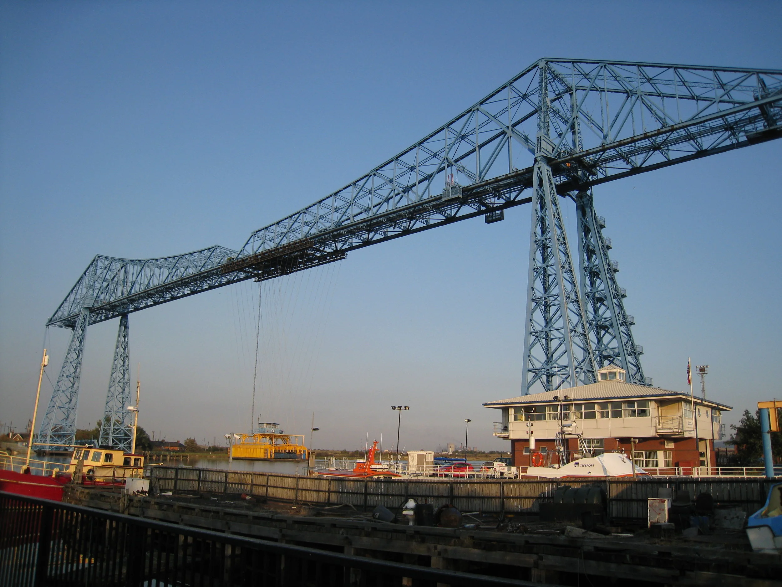  Middlesbrough--TheTransporter Bridge (Transporter mid-stream) 