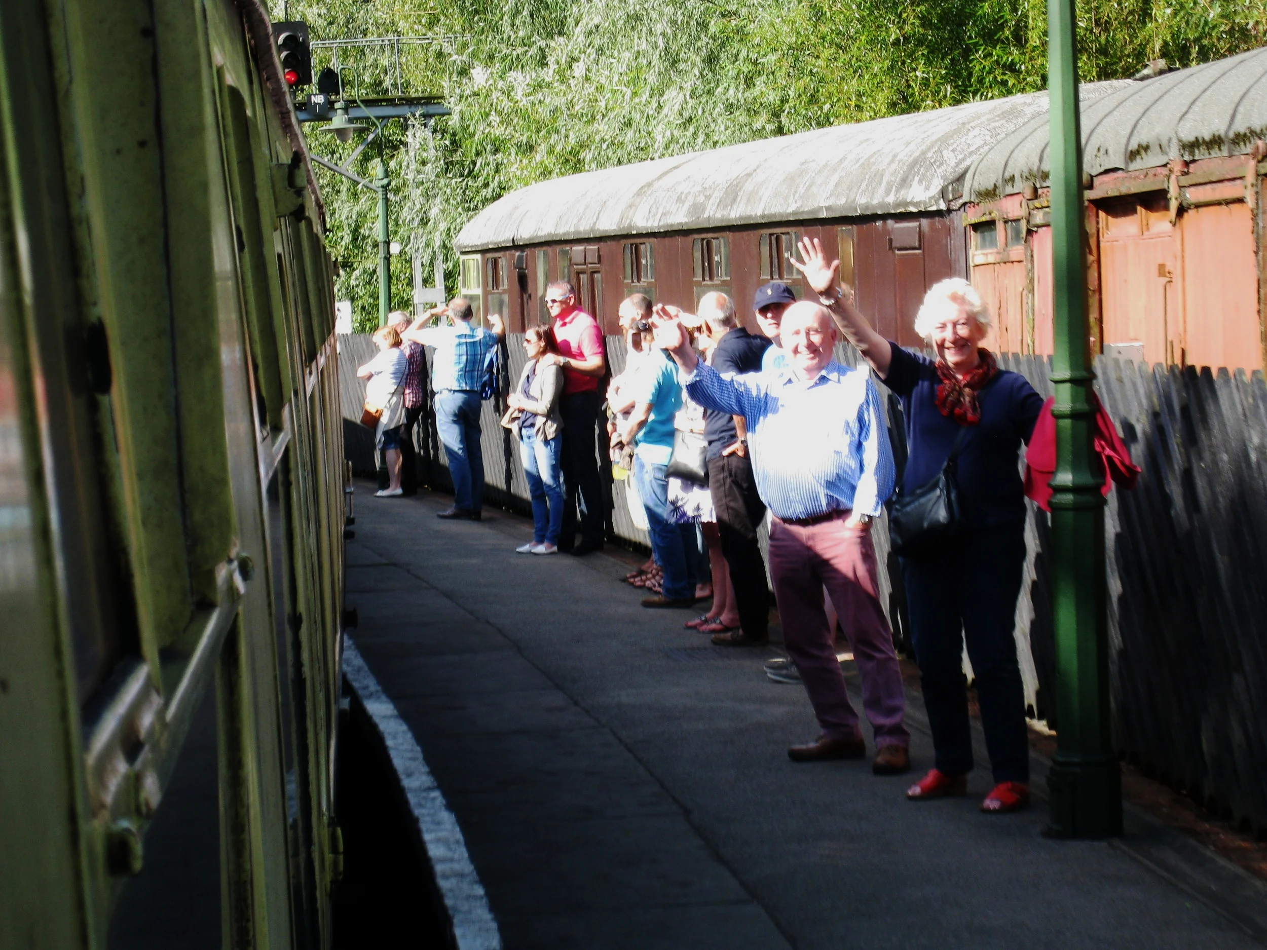  North Yorkshire Moors Railway--The Eric Treacy Locomotive--Pickering Station--Graham and Peta 