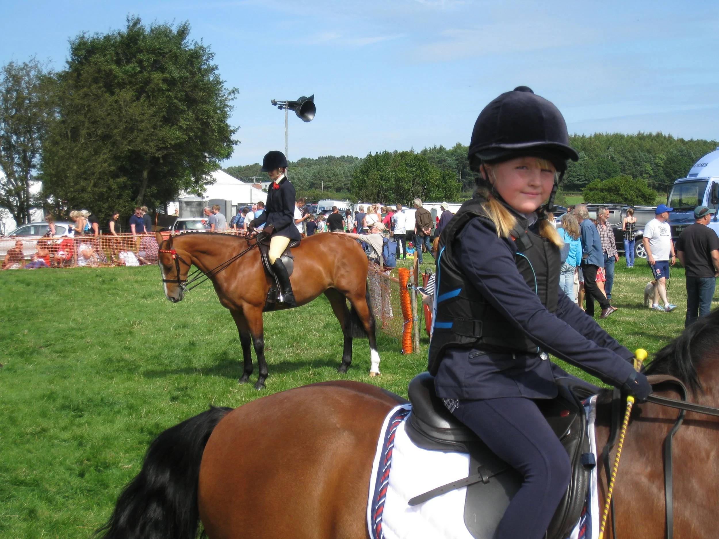  Egton--Ag. Show--The view--Young equestrian competitor 