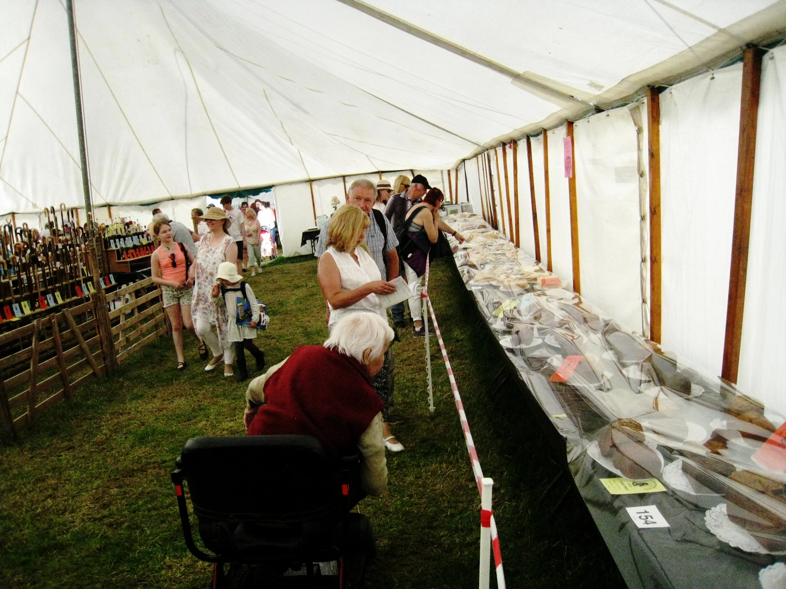  Egton--Ag. Show--Ag. Judging tent--Baked goods judging 