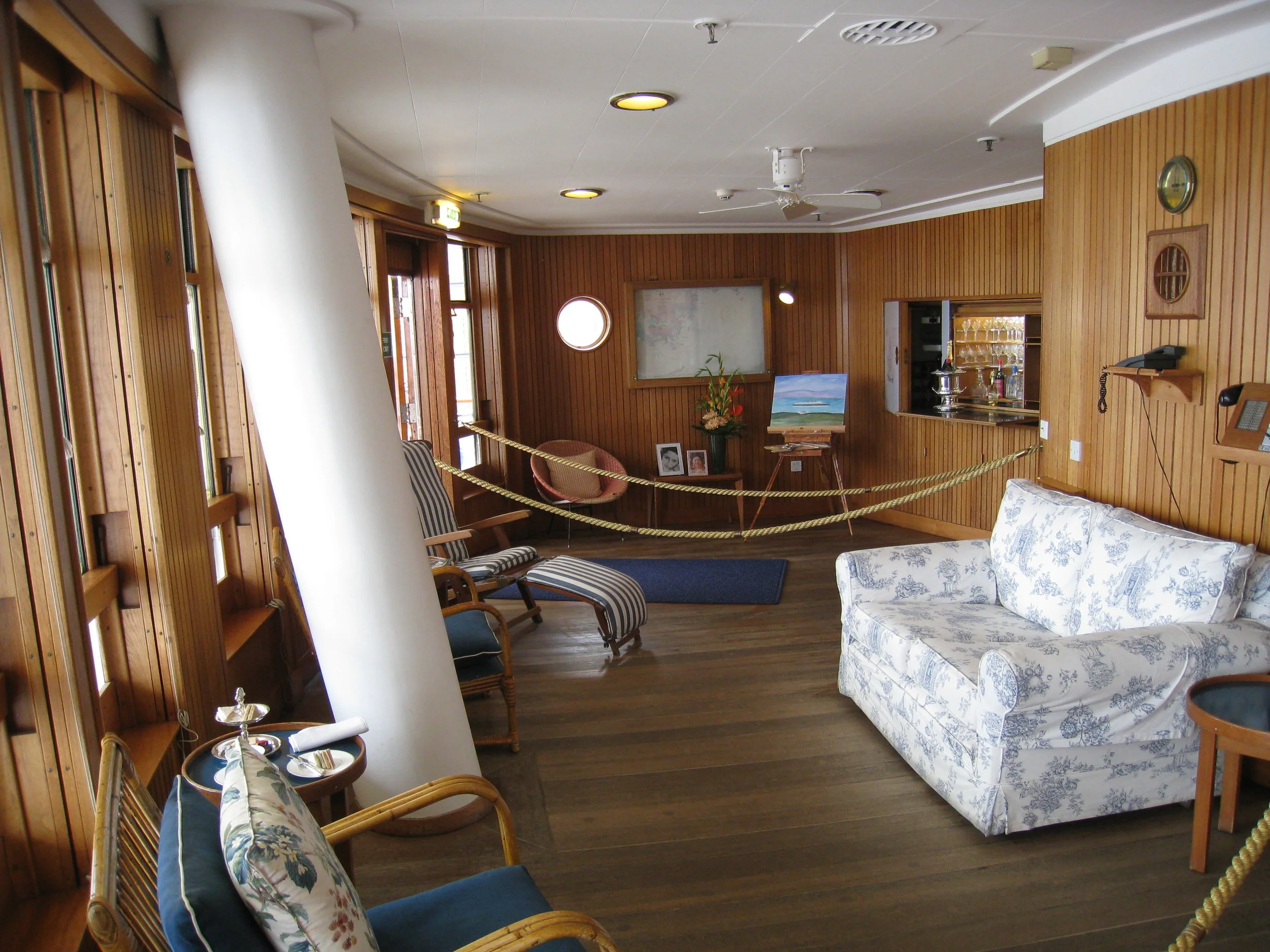  Leith--The Royal Yacht Britannia--Queen's Day Room at the stern 
