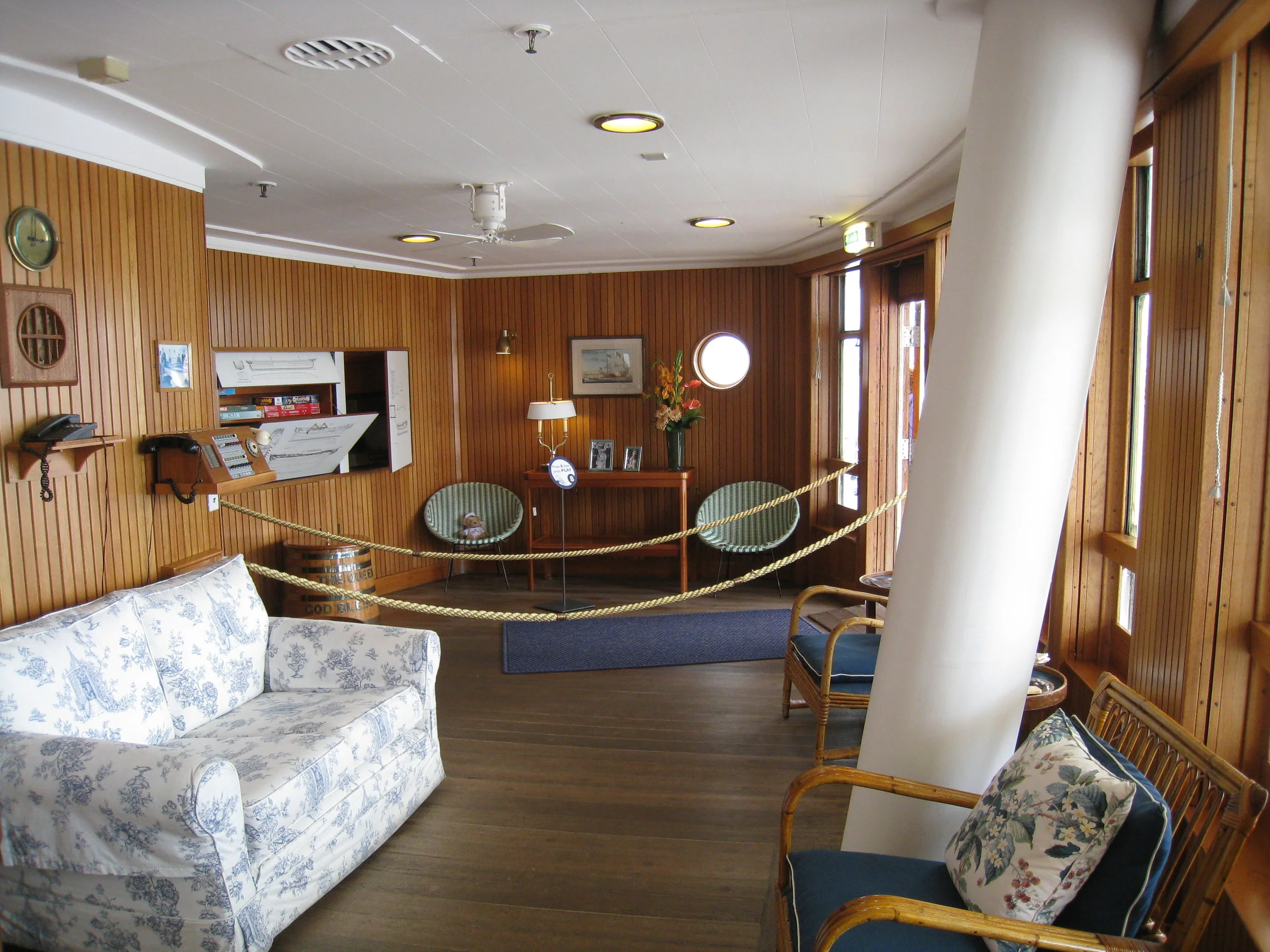  Leith--The Royal Yacht Britannia--Queen's Day Room at the stern 