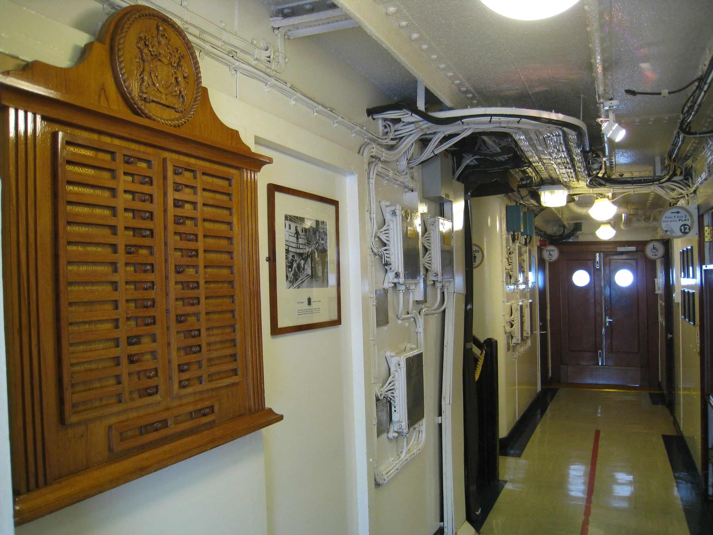  Leith--The Royal Yacht Britannia--with Officer's board 