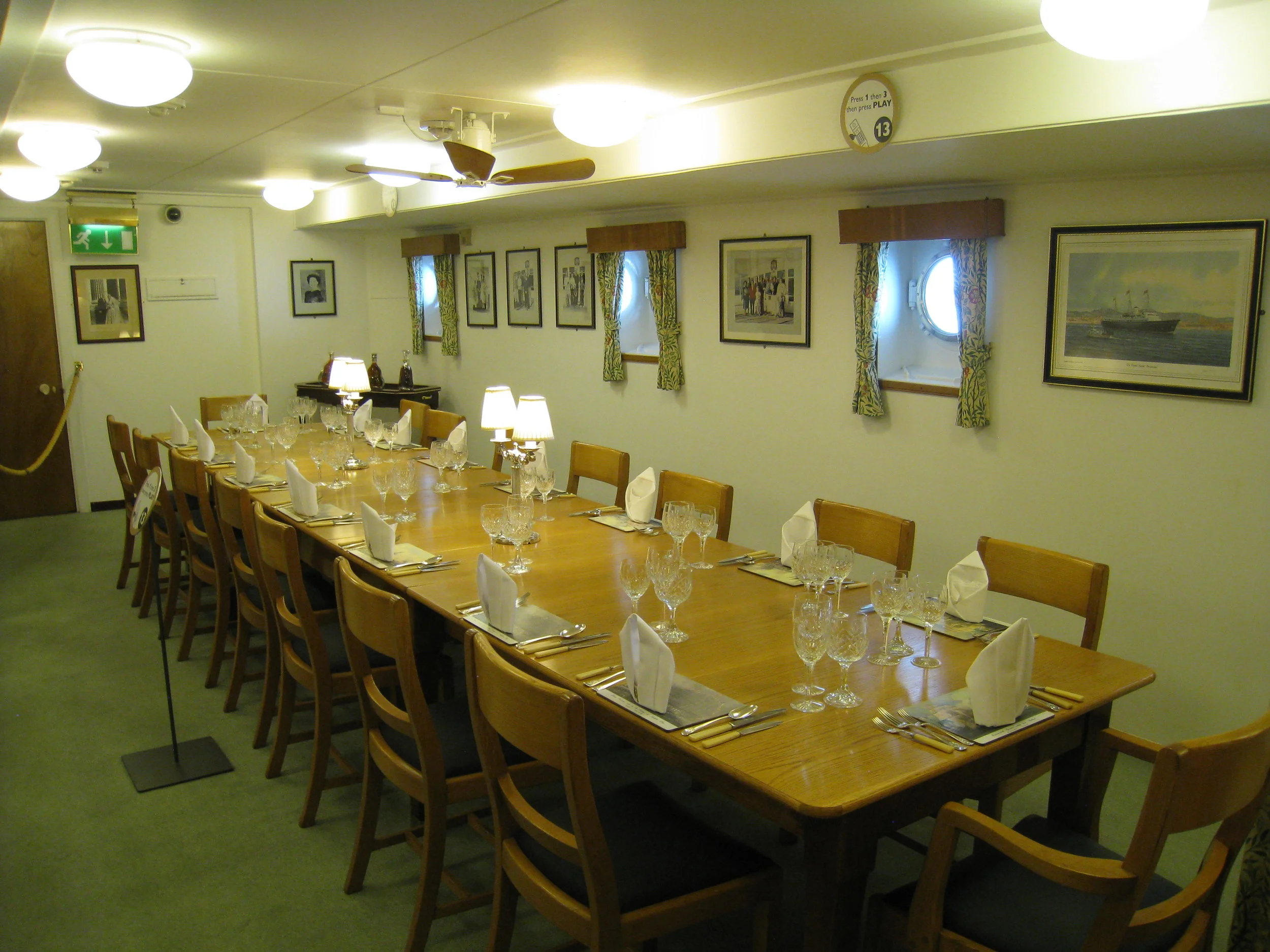  Leith--The Royal Yacht Britannia--Officer's Dining Room 