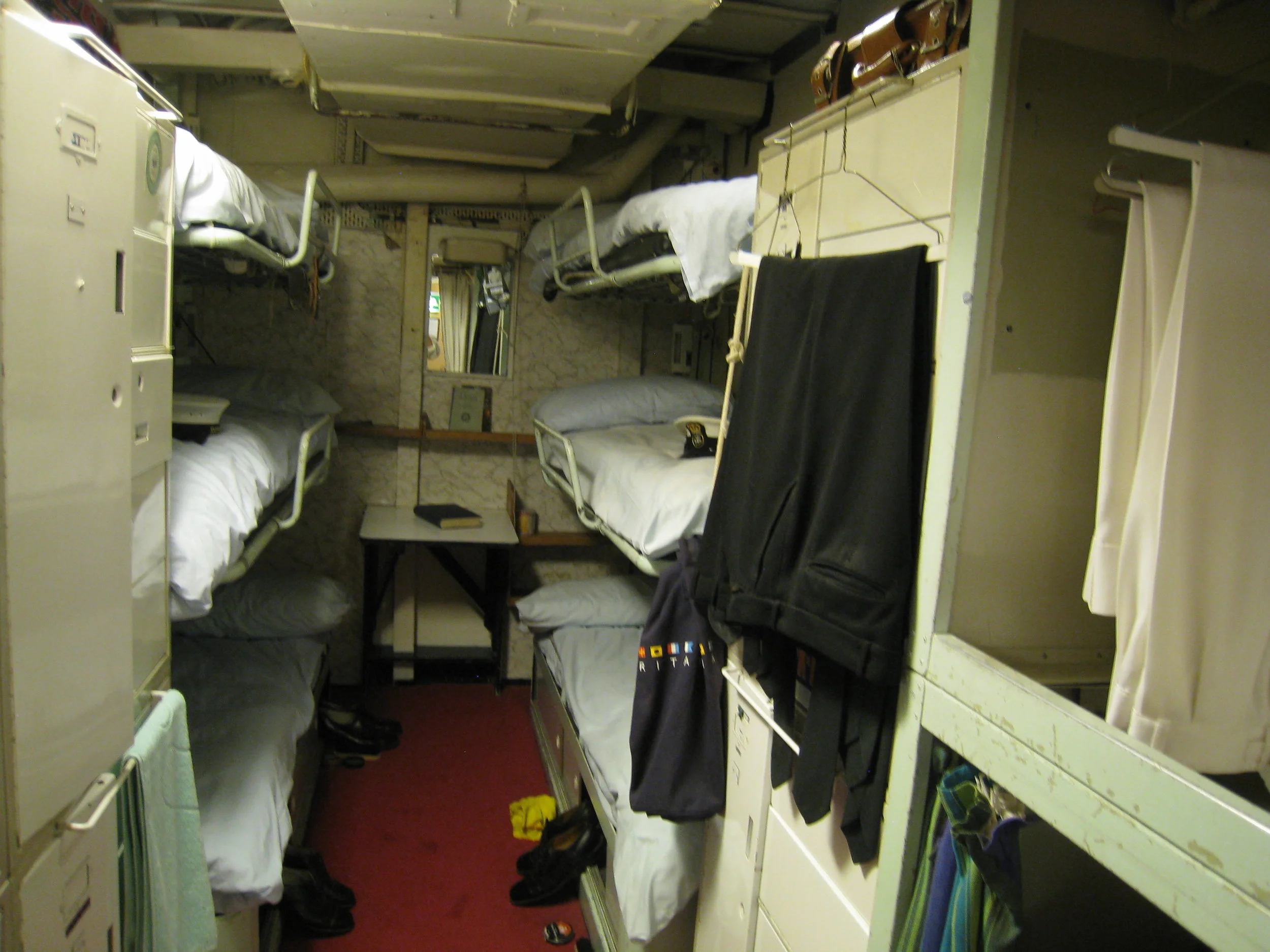  Leith--The Royal Yacht Britannia--Non-com ranks bunks 
