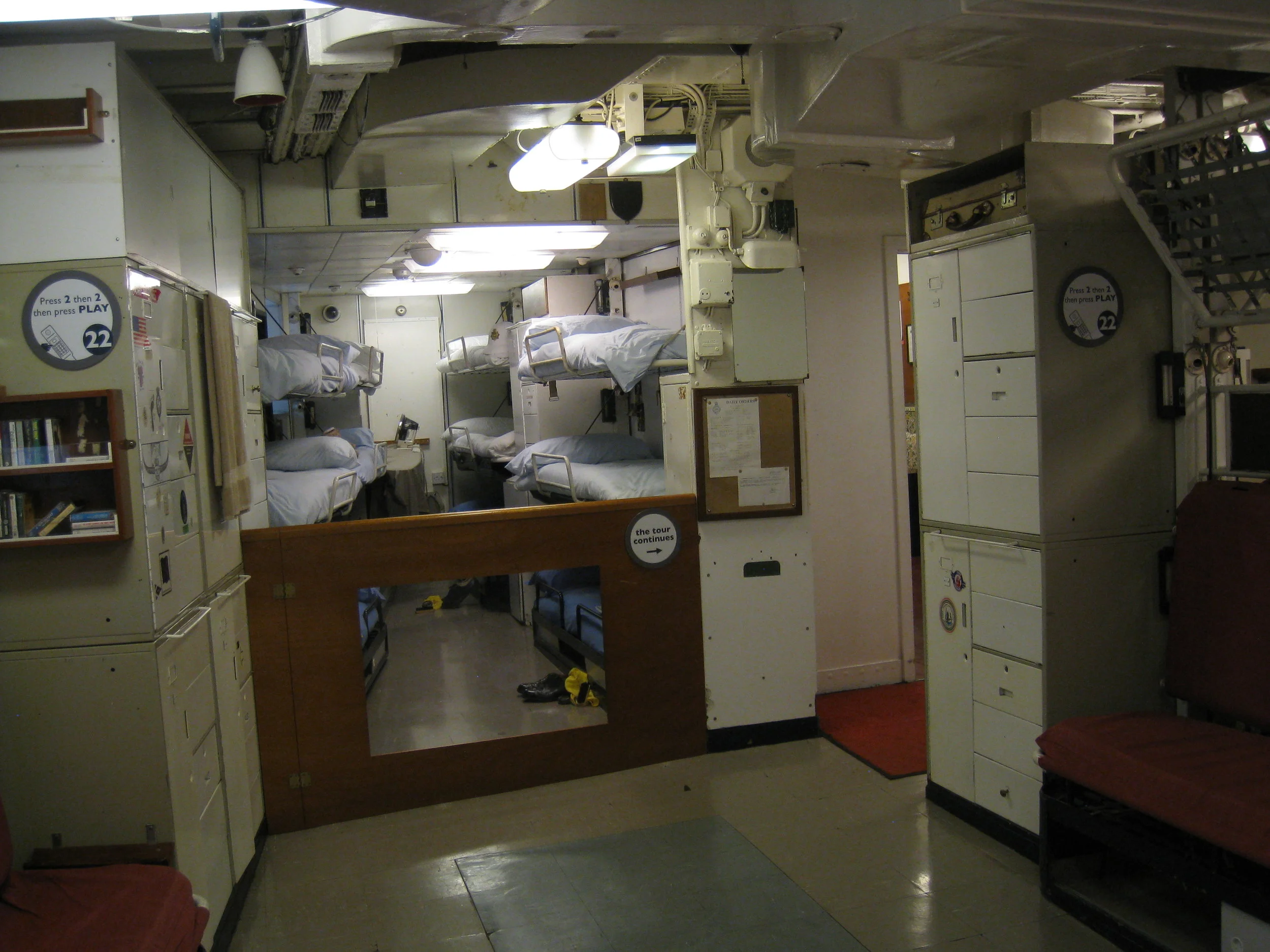  Leith--The Royal Yacht Britannia--Non-Com Officer's bunks 