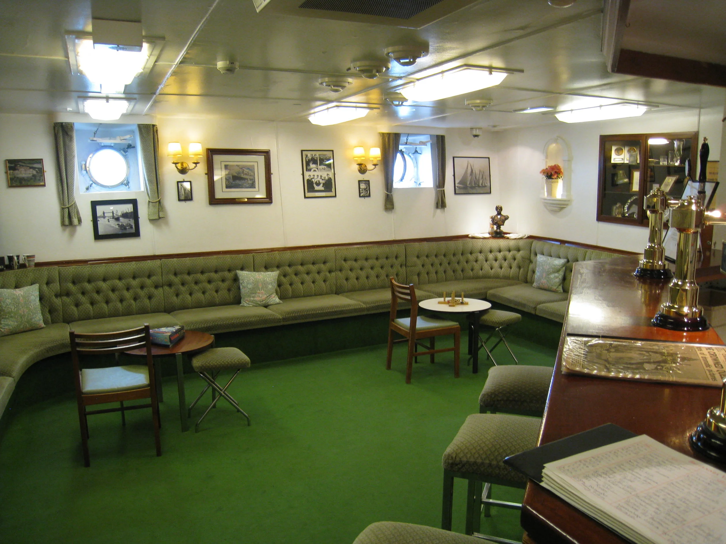  Leith--The Royal Yacht Britannia--Non-Com Officer's Lounge 