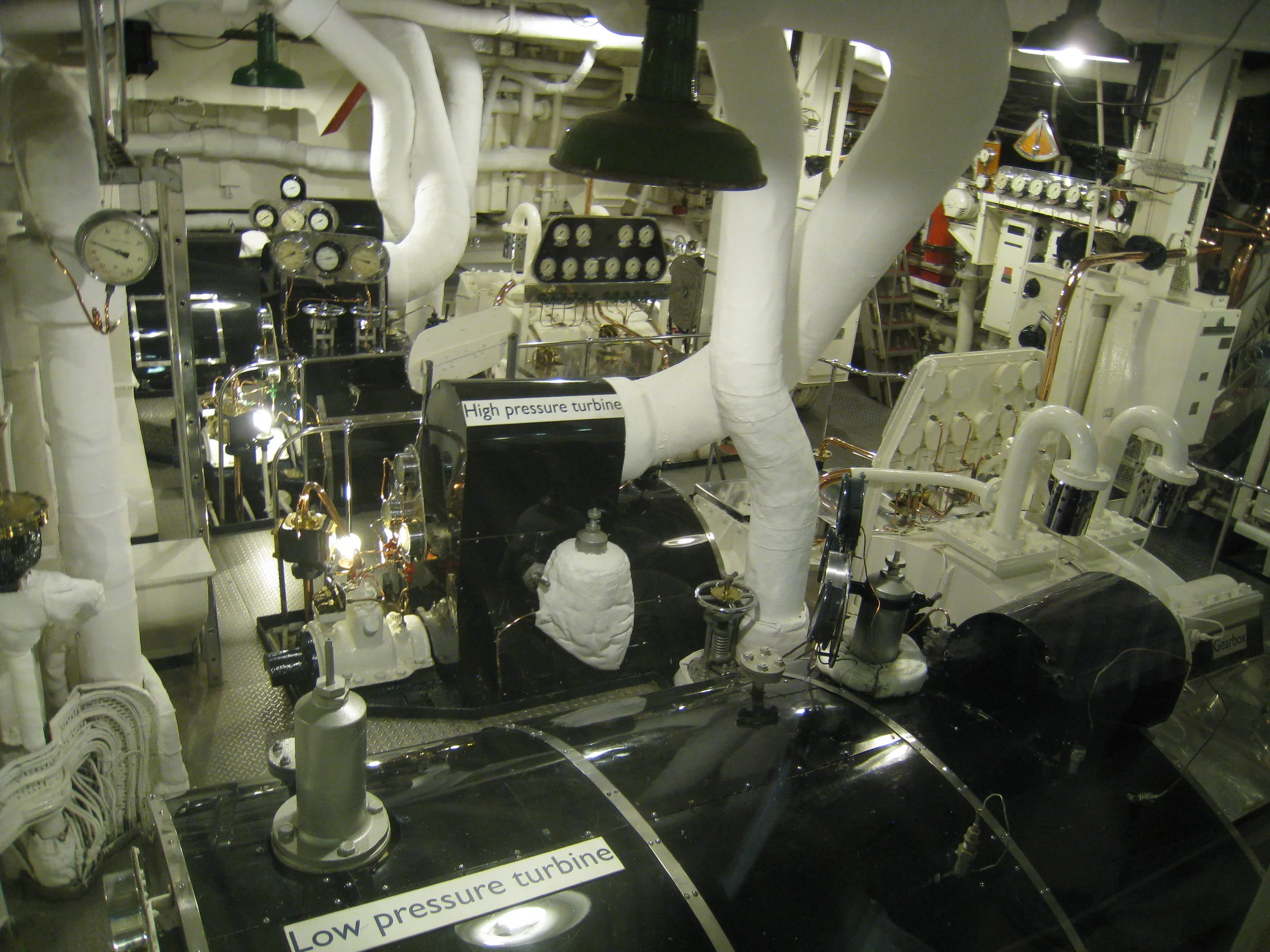  Leith--The Royal Yacht Britannia--Engine Room--and kept this clean and shining! 