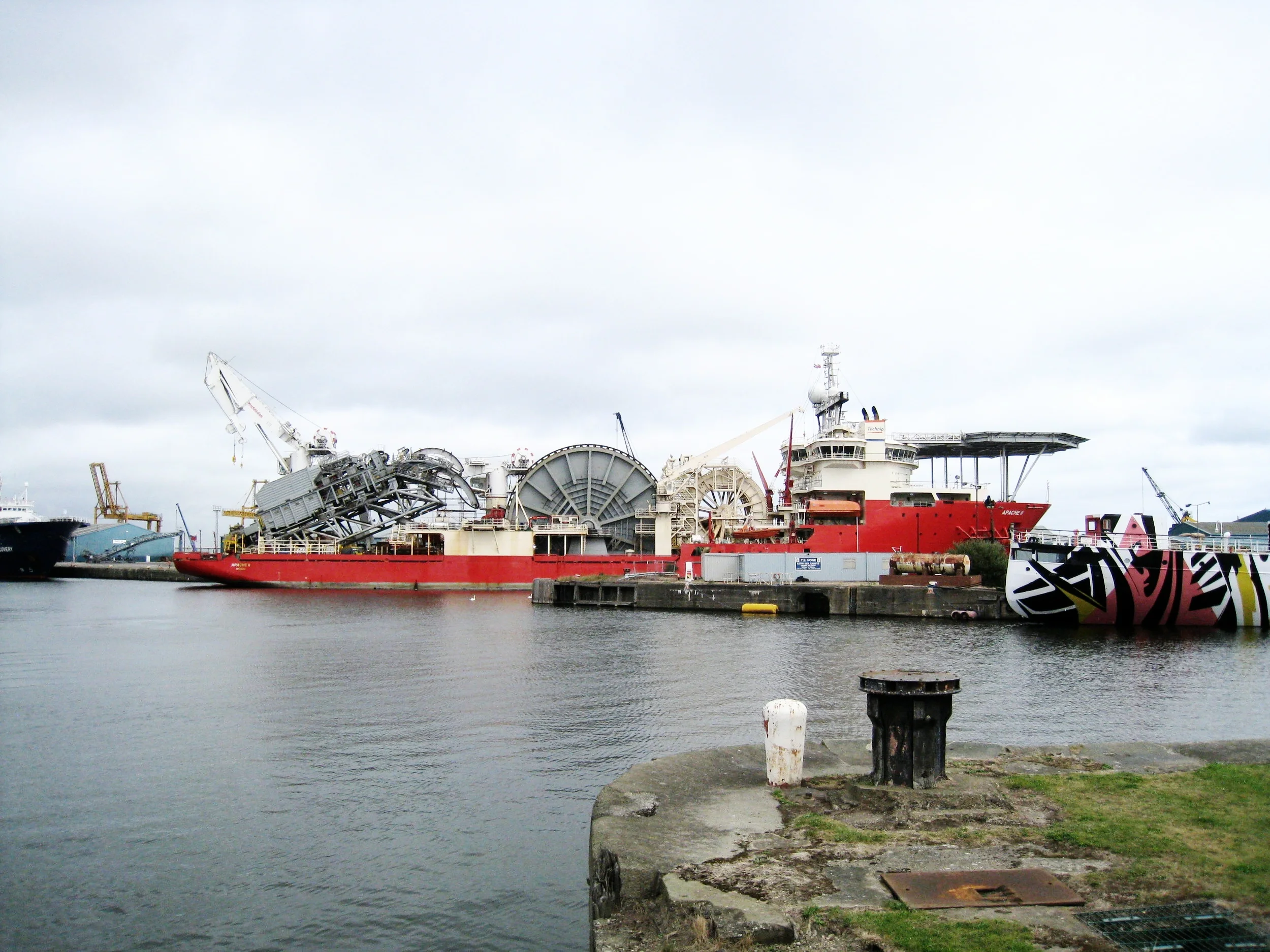  Leith--Waterfront and harbor--A cable laying ship 