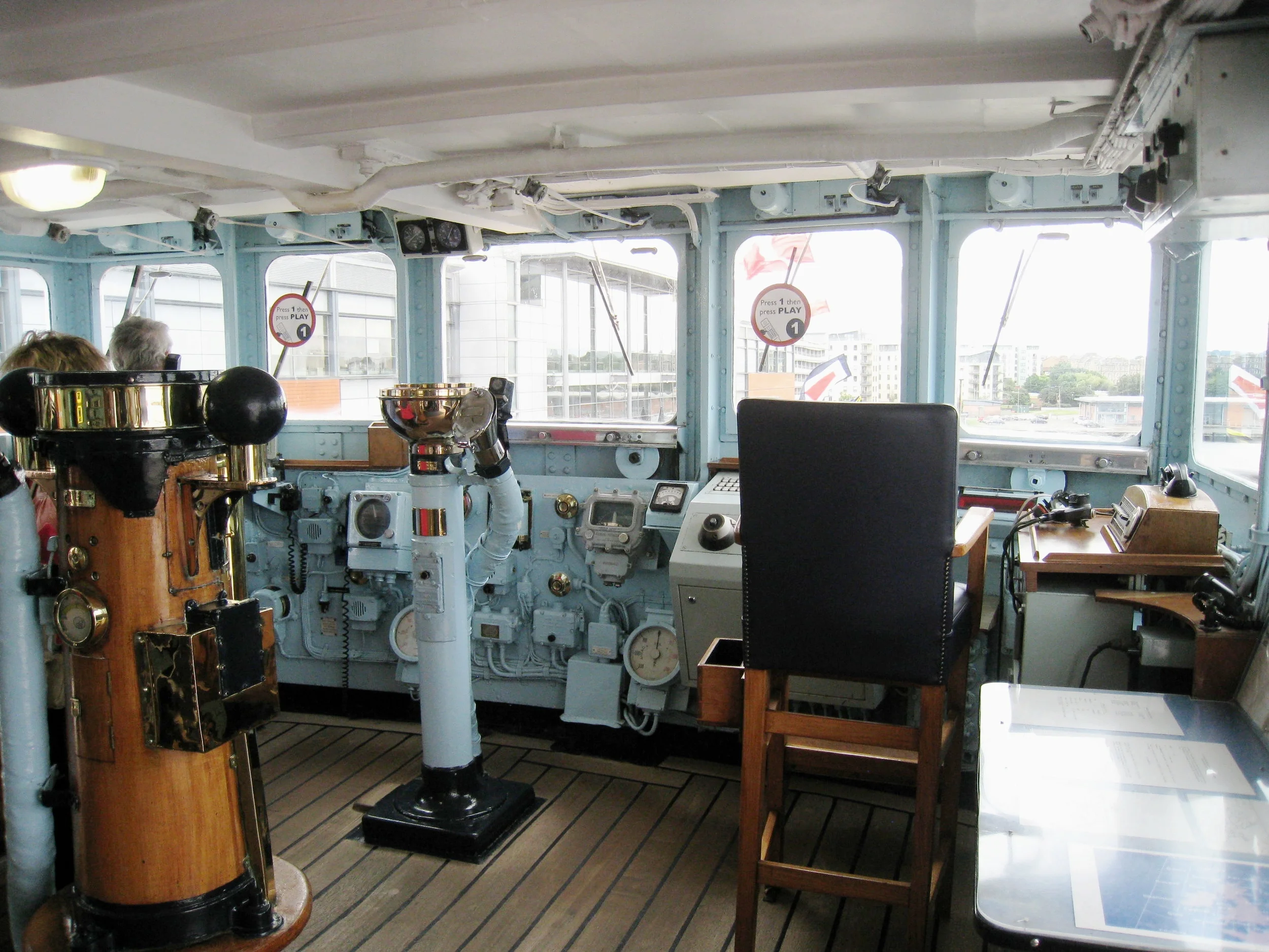  Leith--The Royal Yacht Britannia--Bridge 