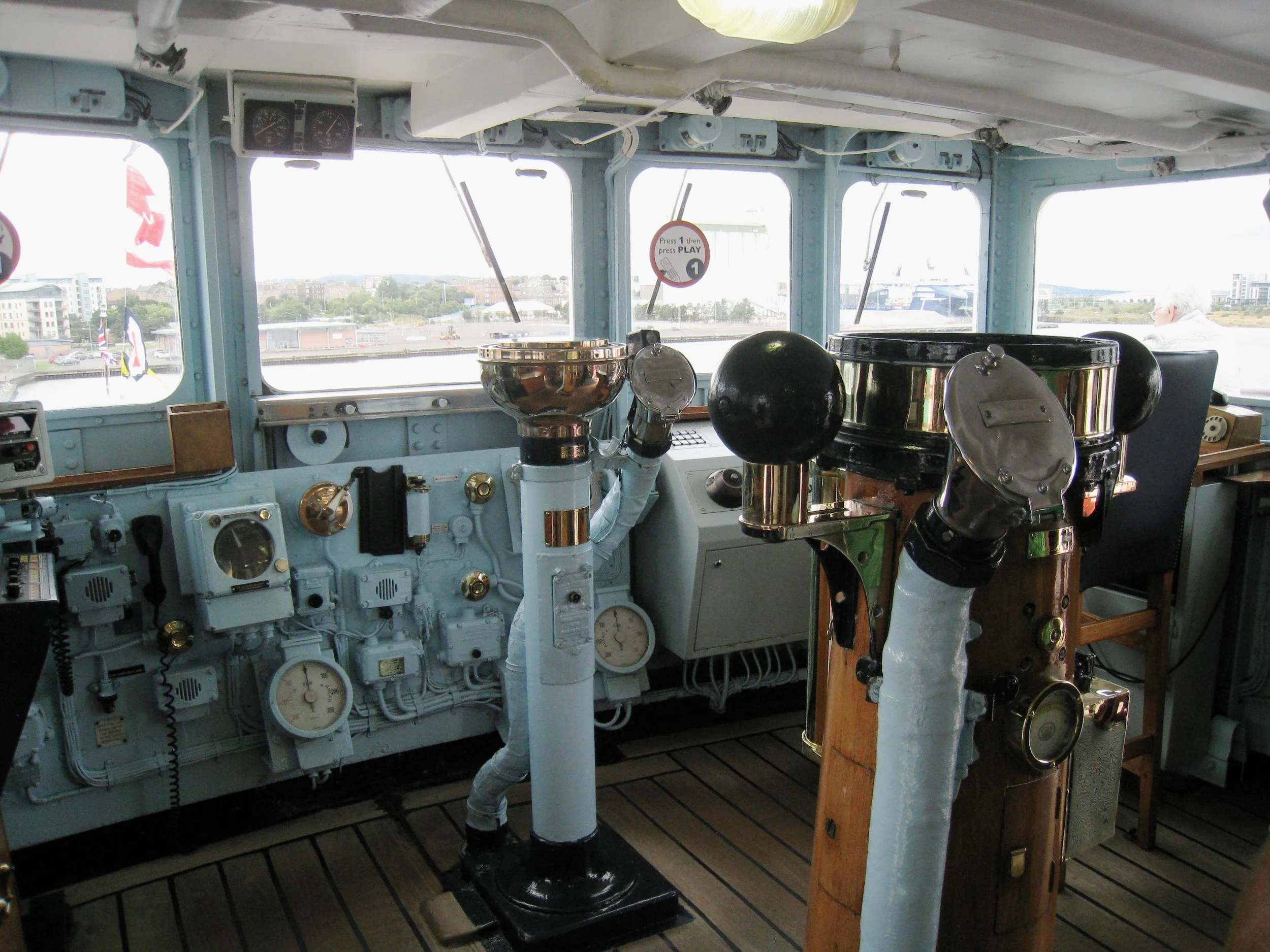  Leith--The Royal Yacht Britannia--Bridge 