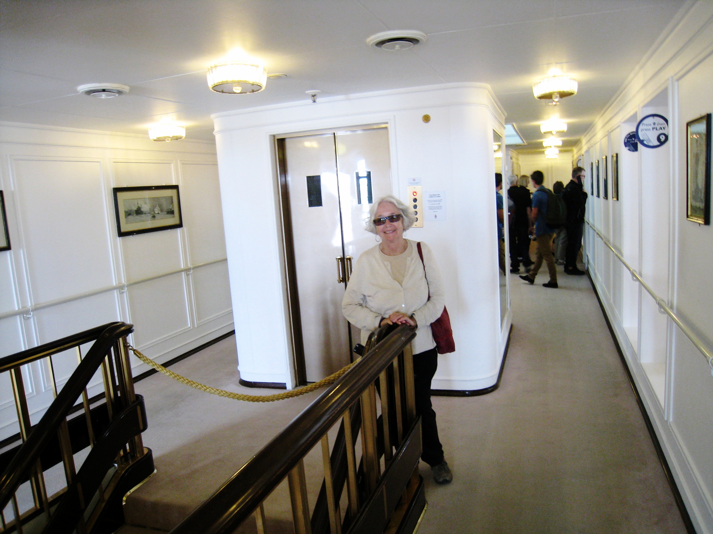  Leith--The Royal Yacht Britannia--Carrol in the passageway 