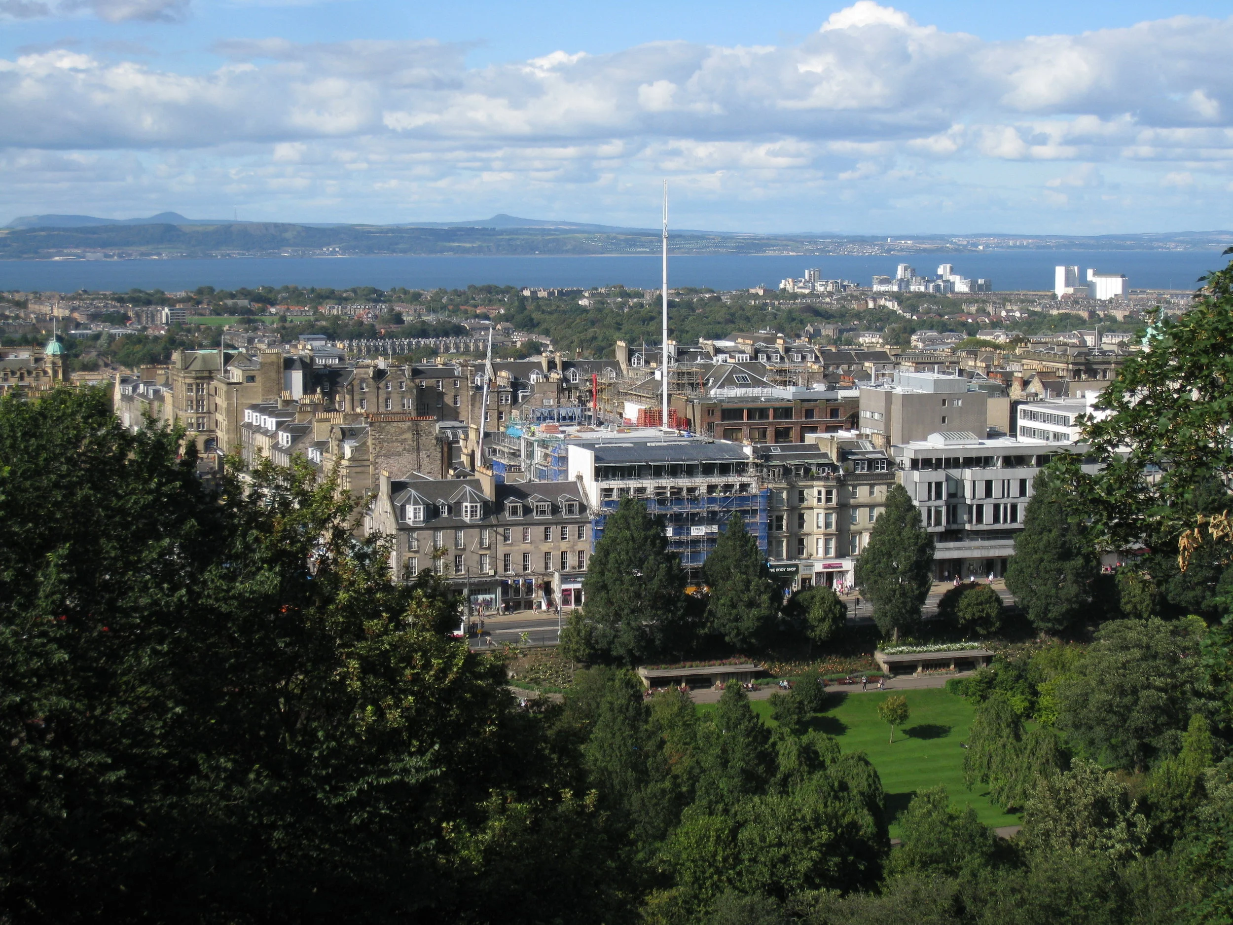  Edinburgh--View of new town from the Castle 