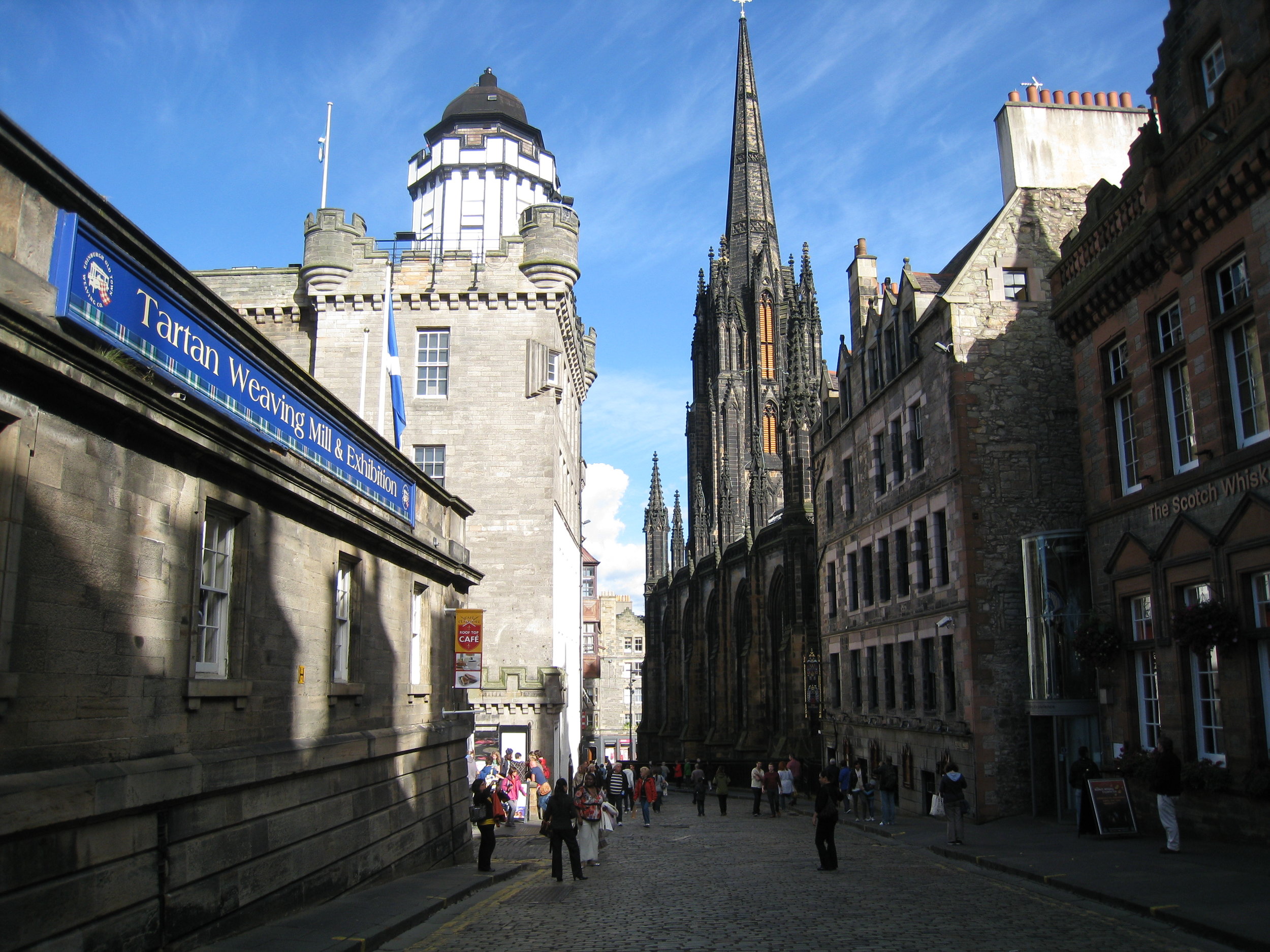  Edinburgh--Royal Mile, west end looking east 
