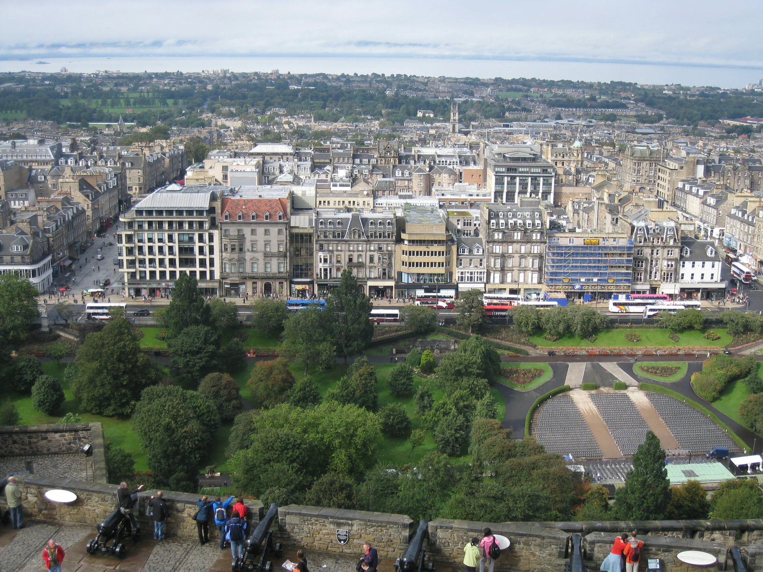  Edinburgh--View from Castle of new town 