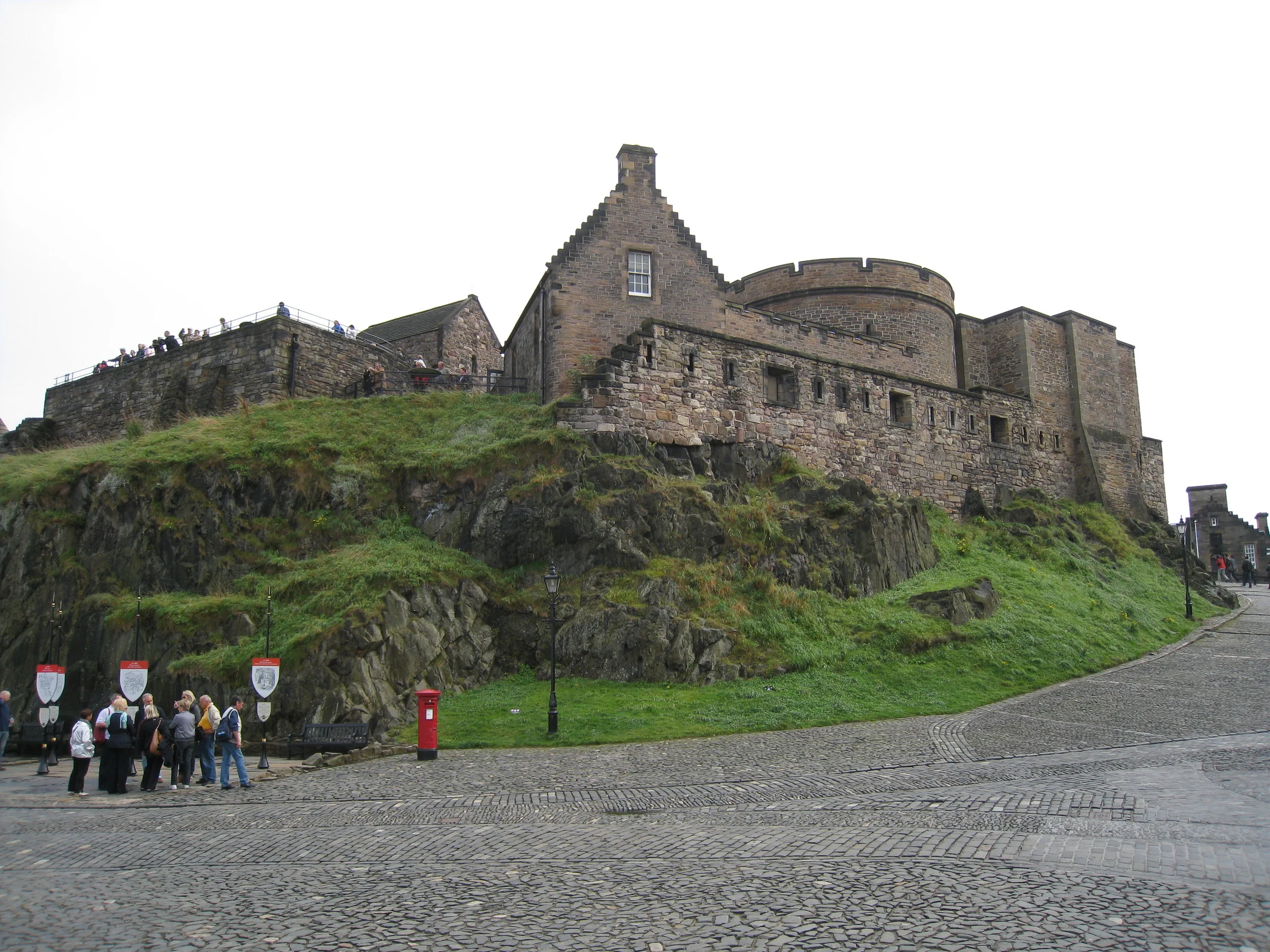  Edinburgh--Looking up towards St. Margaret's Chapel 