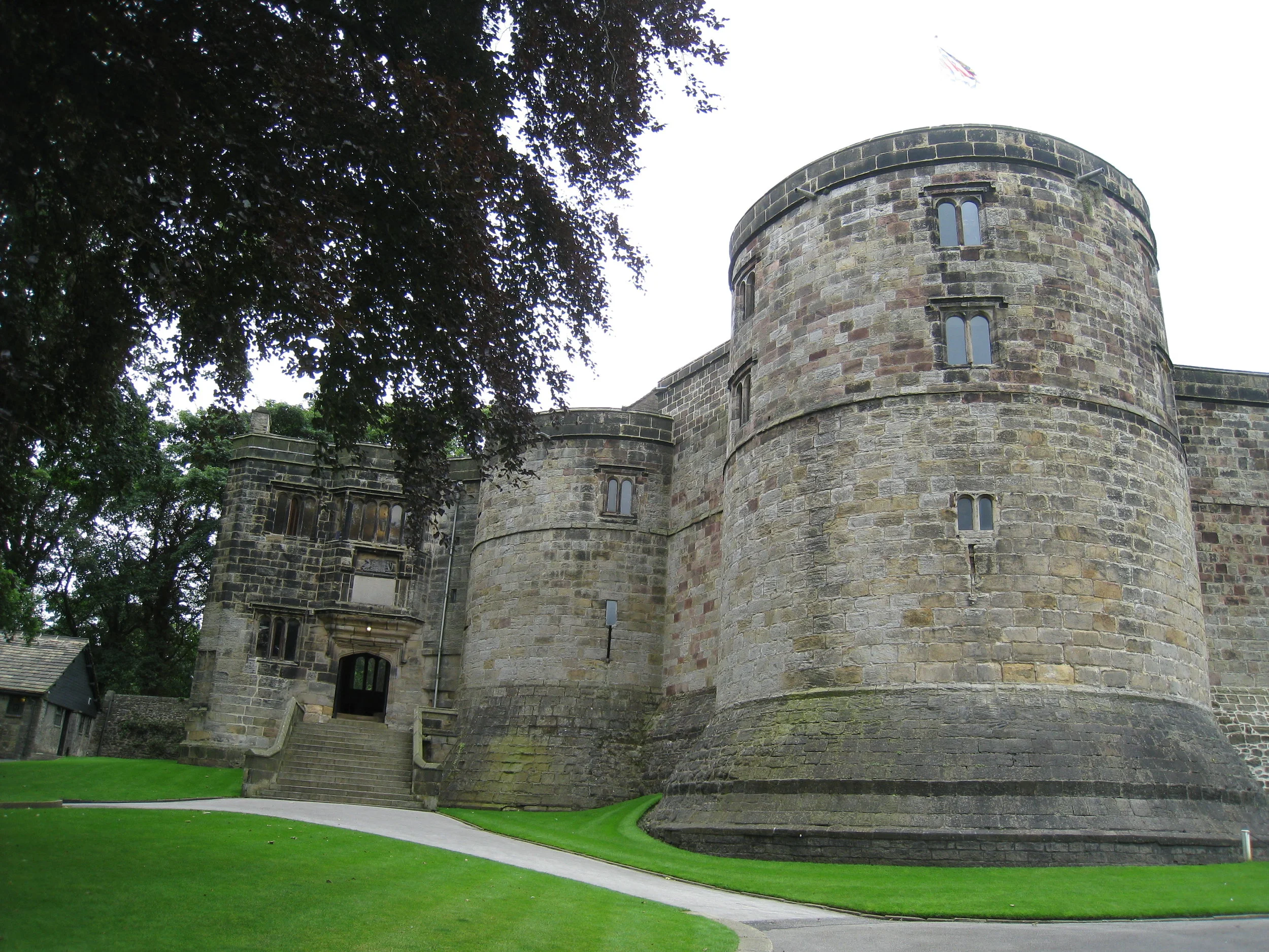  Skipton--Skipton Castle--Lady Anne Steps entrance 