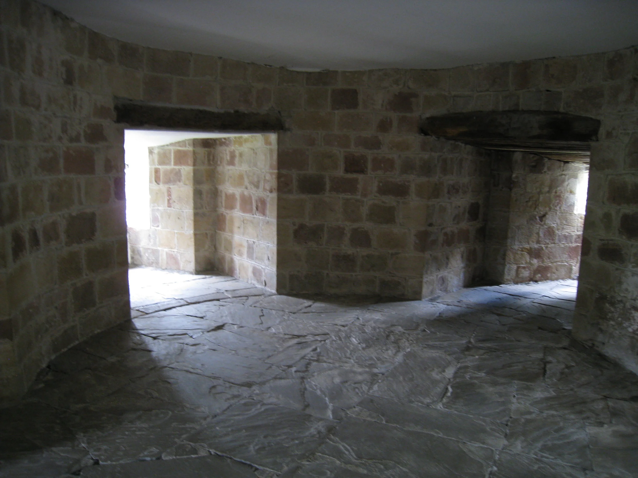  Skipton--Skipton Castle--Note thickness of walls. 