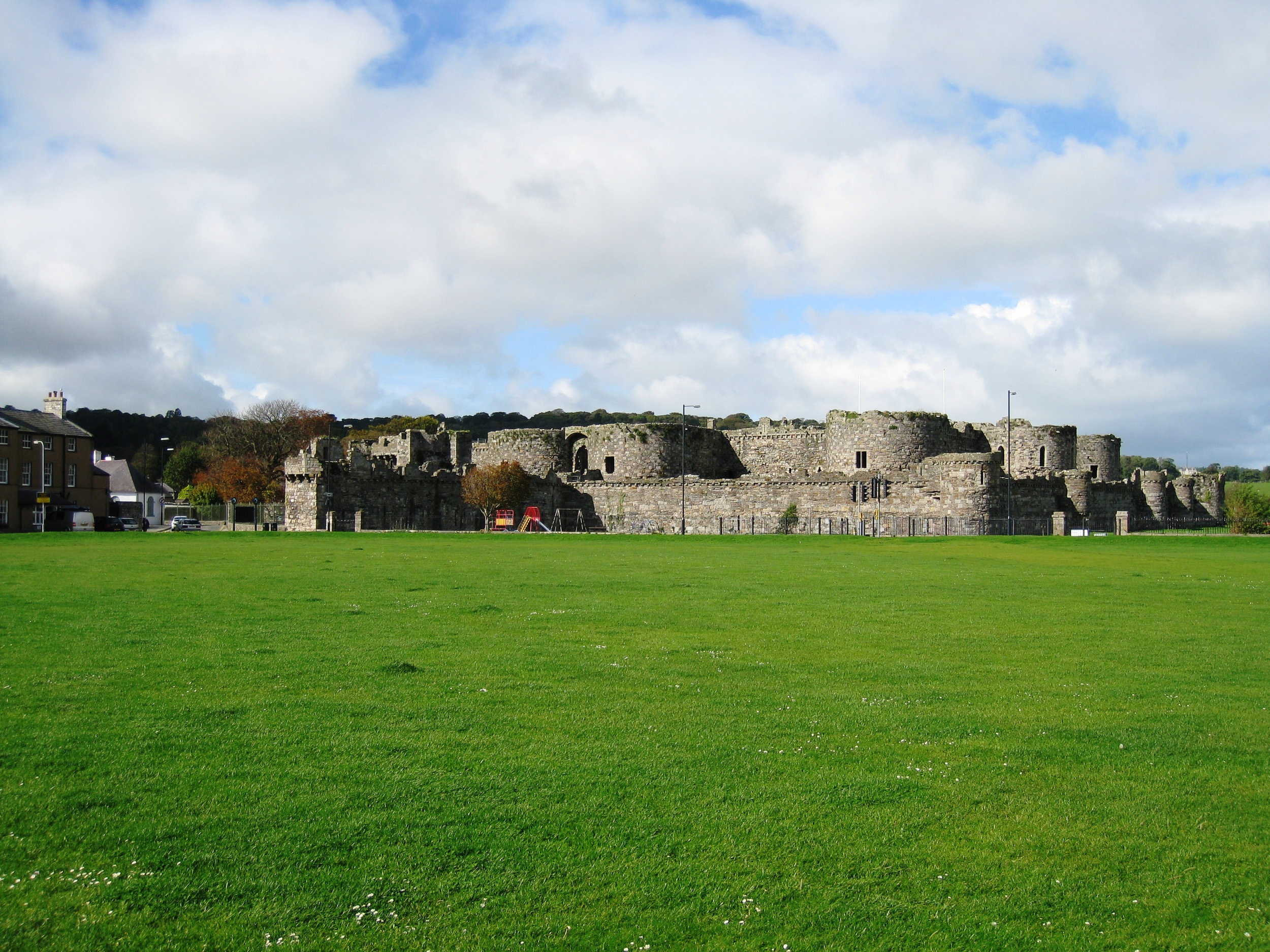  Wales--Beaumaris--Castle from the sea side 