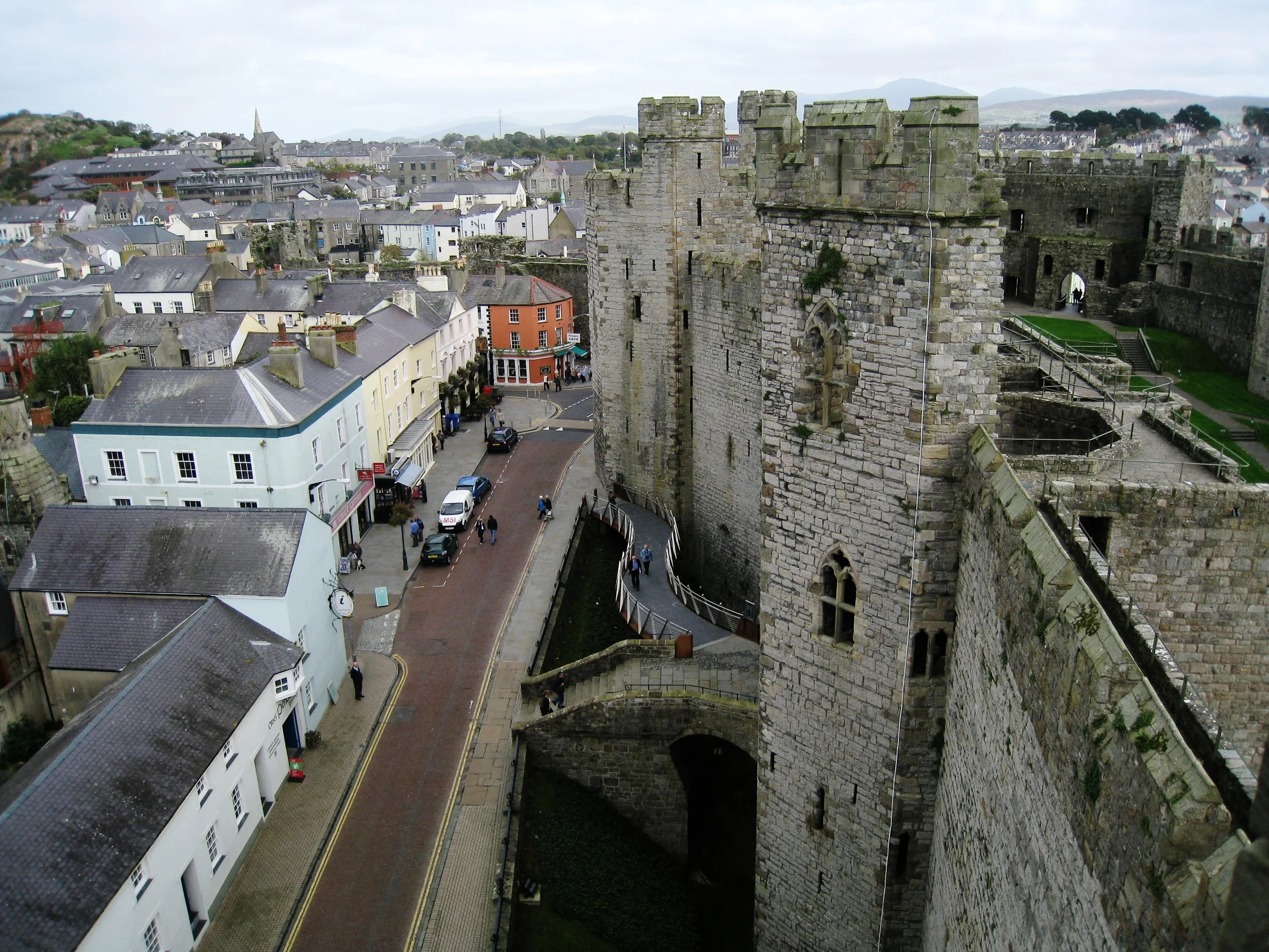  Caernarvon--Castle exterior from Eagle Tower 
