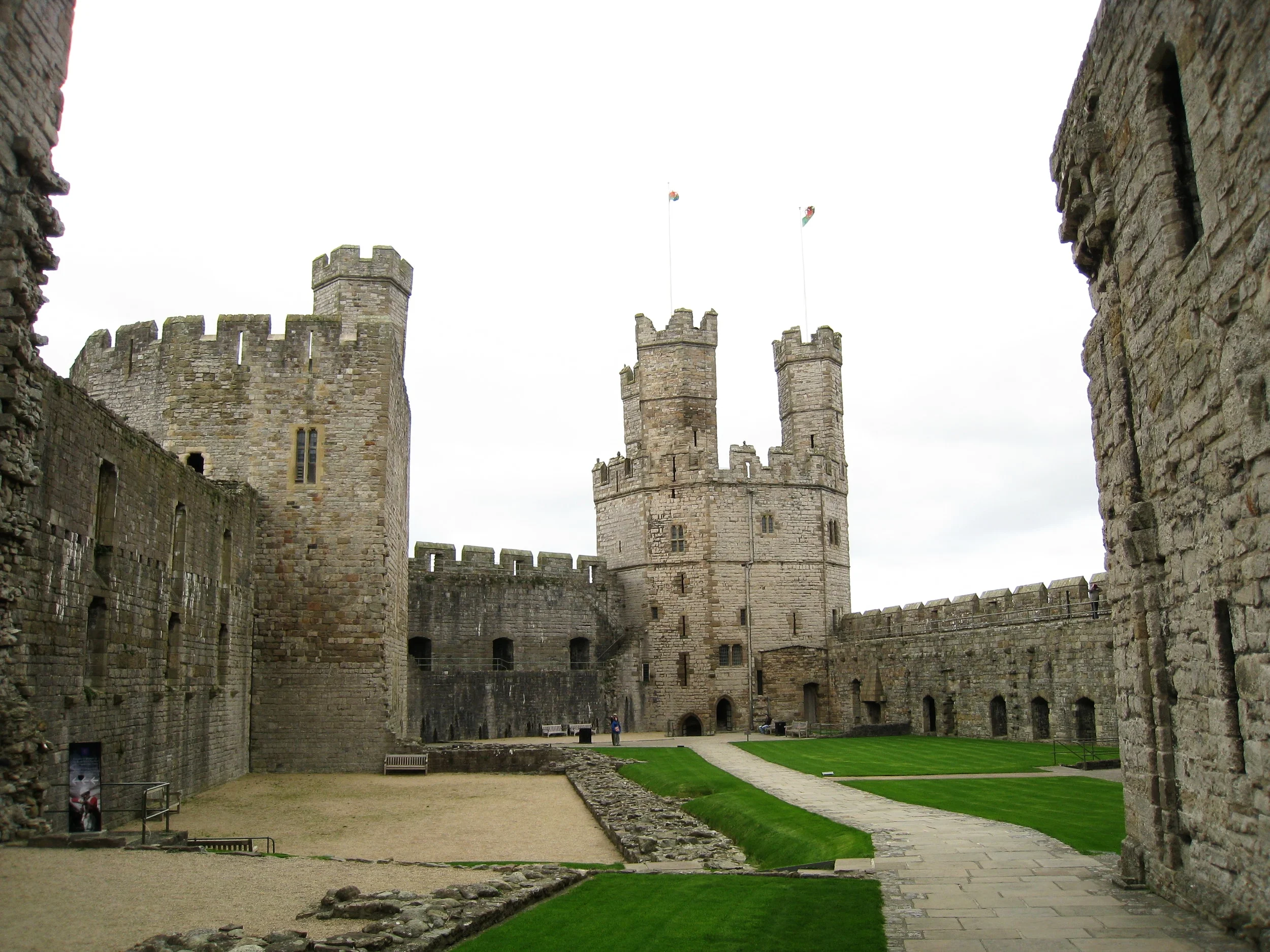  Caernarvon--Castle interior 