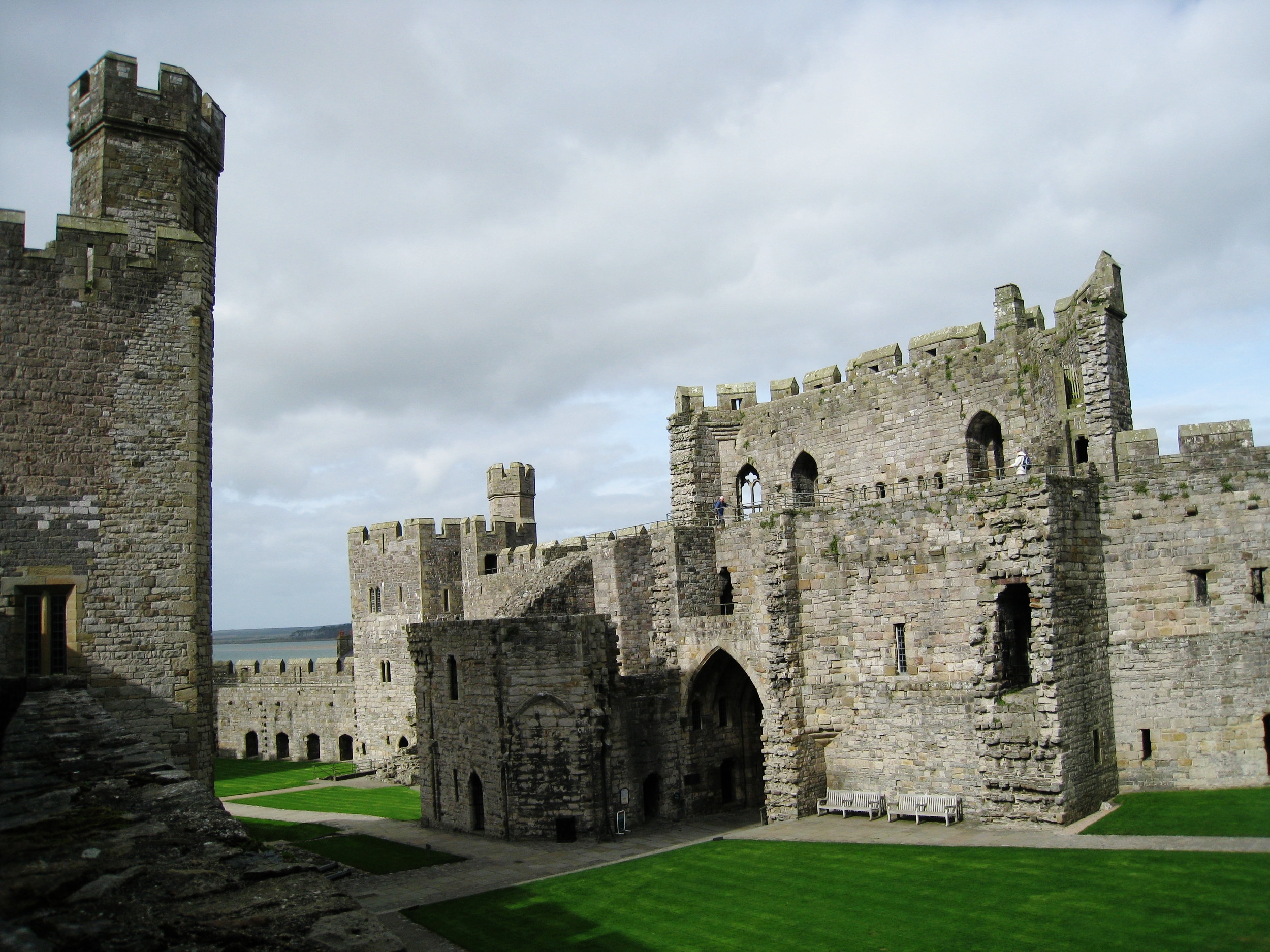  Caernarvon--Castle interior 