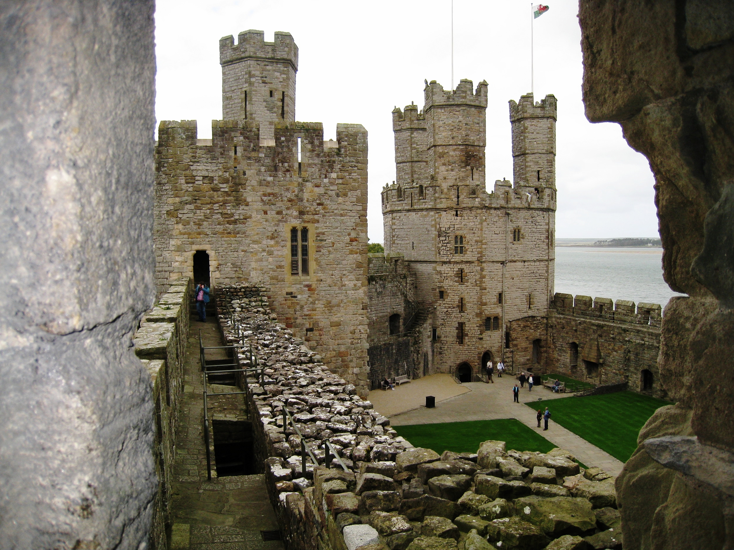  Caernarvon--Castle interior 